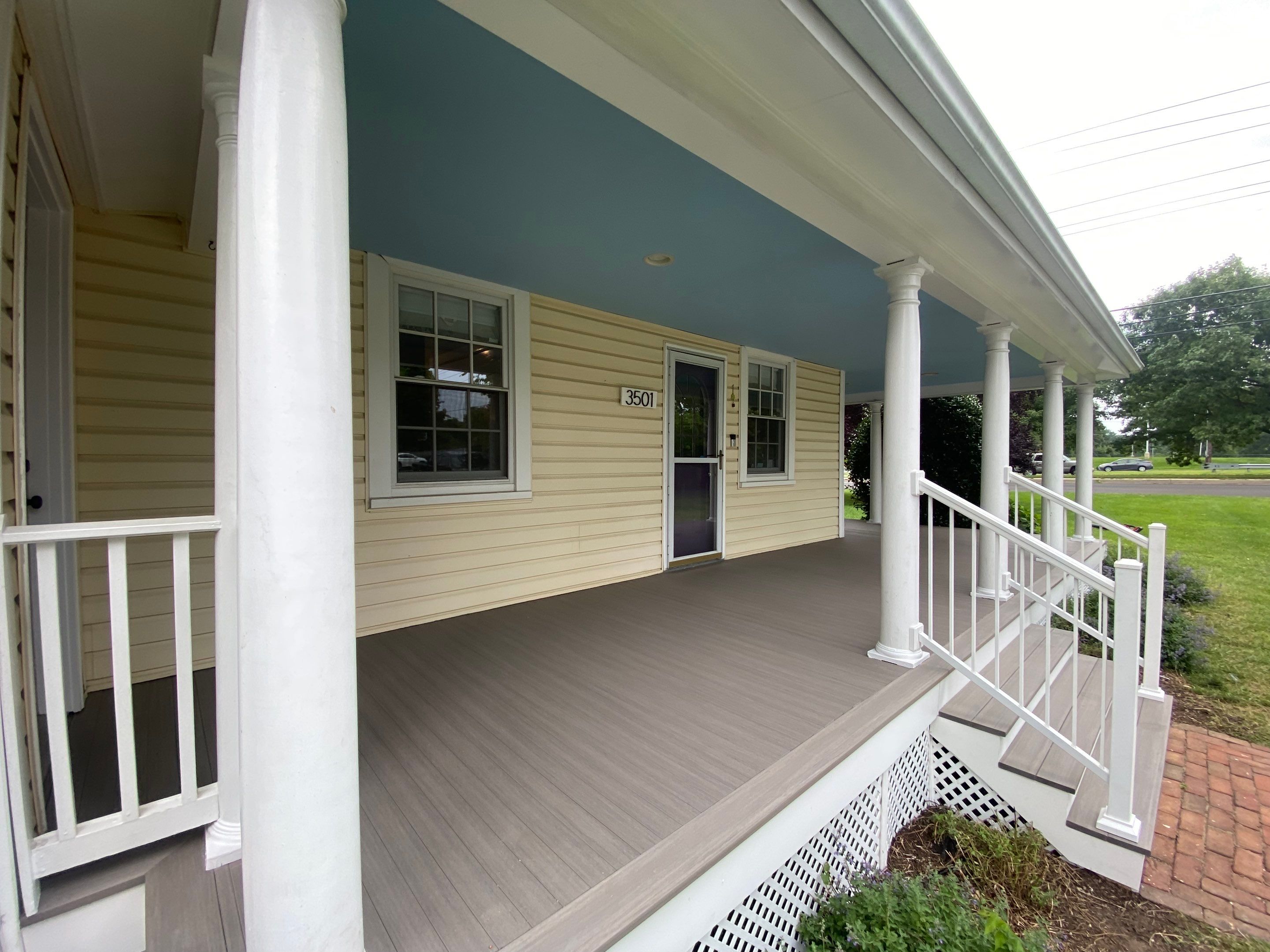 Front Porch Transformation using Timbertech Decking by The Smet Companies, LLC