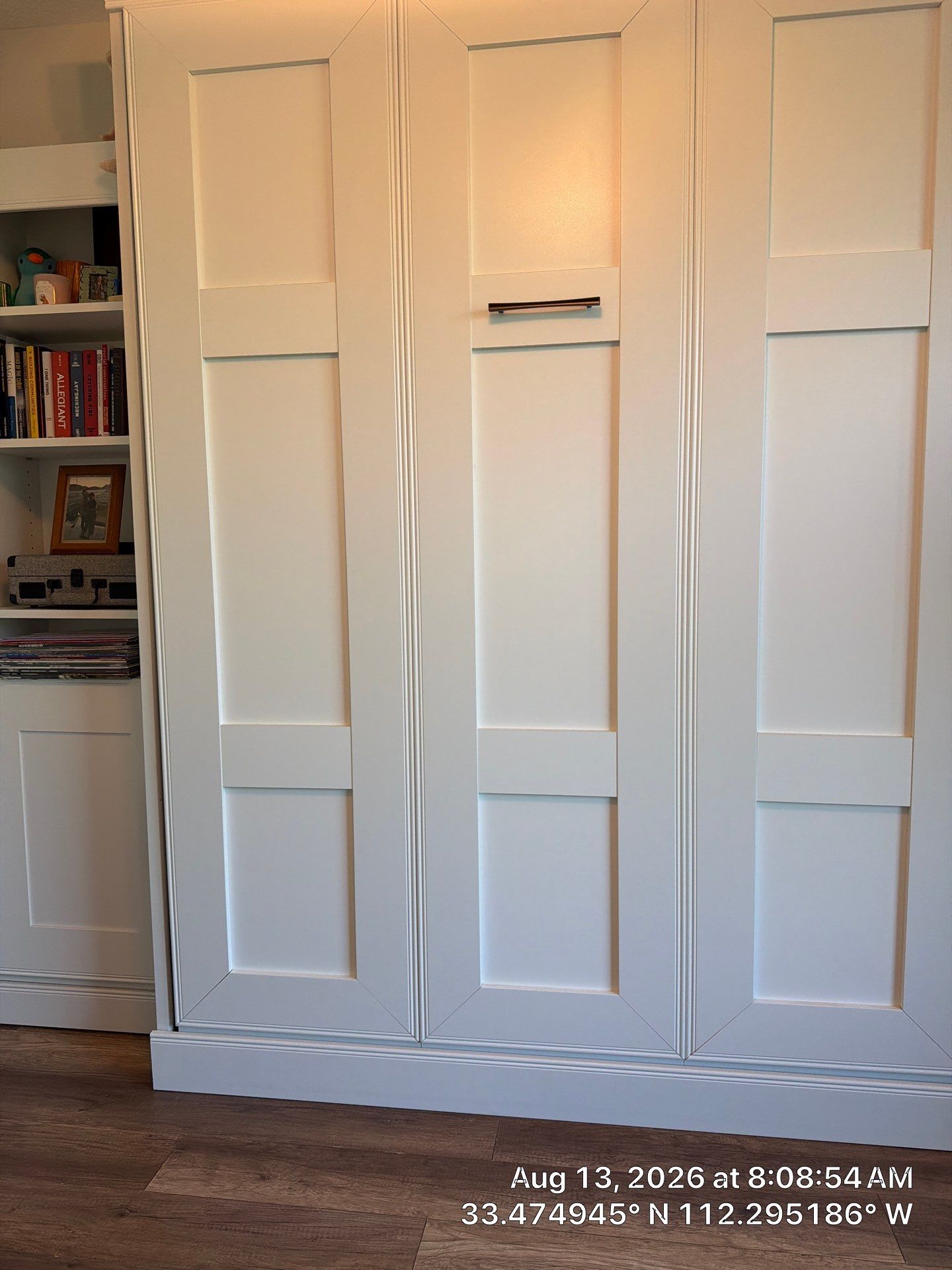 Modern Home Office and Guest Suite Murphy Bed Installation by CompanyCam Sales Demo