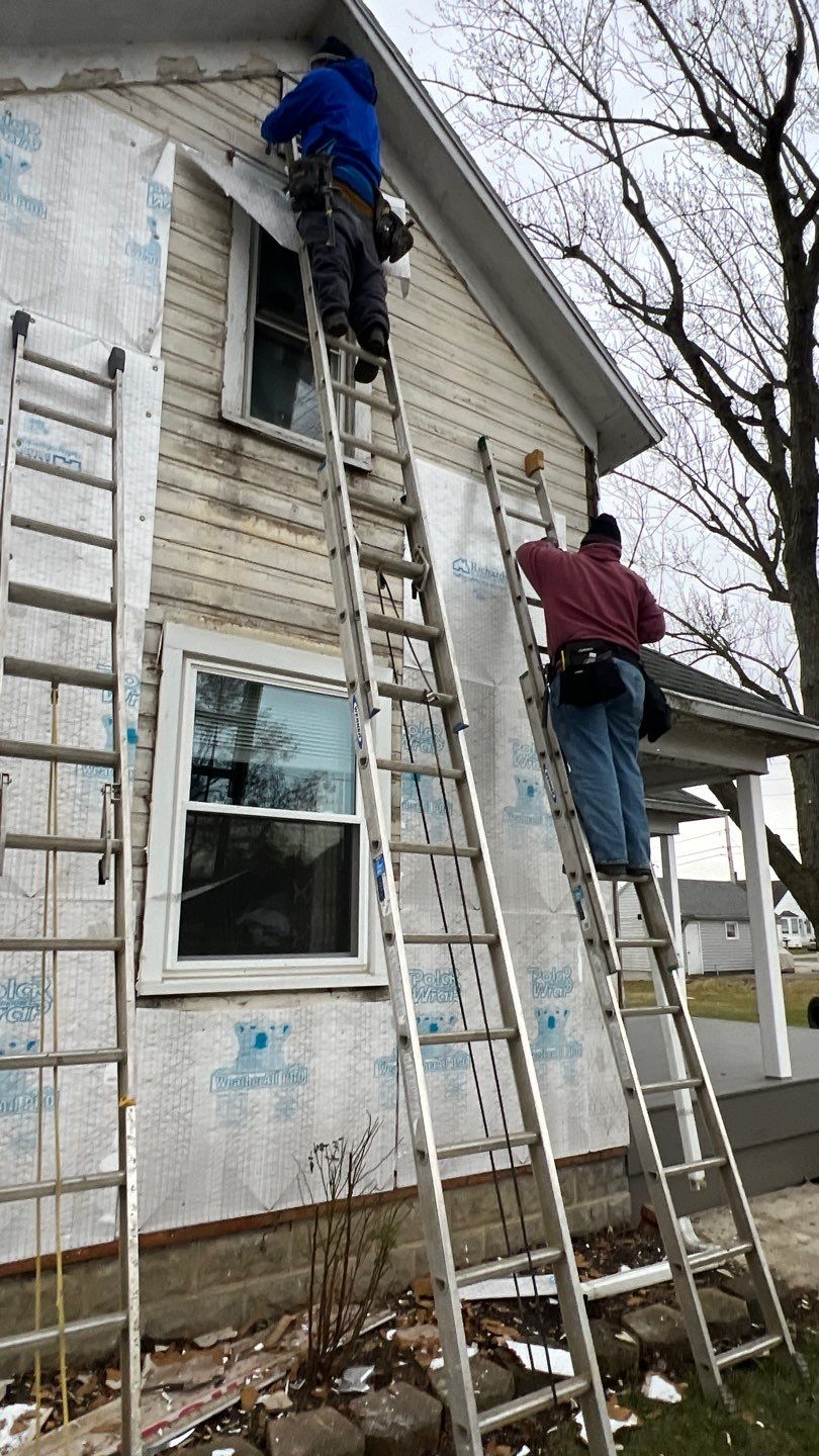 Residential fascia replacement using Exterior Portfolio 4.5 DL - Peppercorn by Nitro Roofing and Construction
