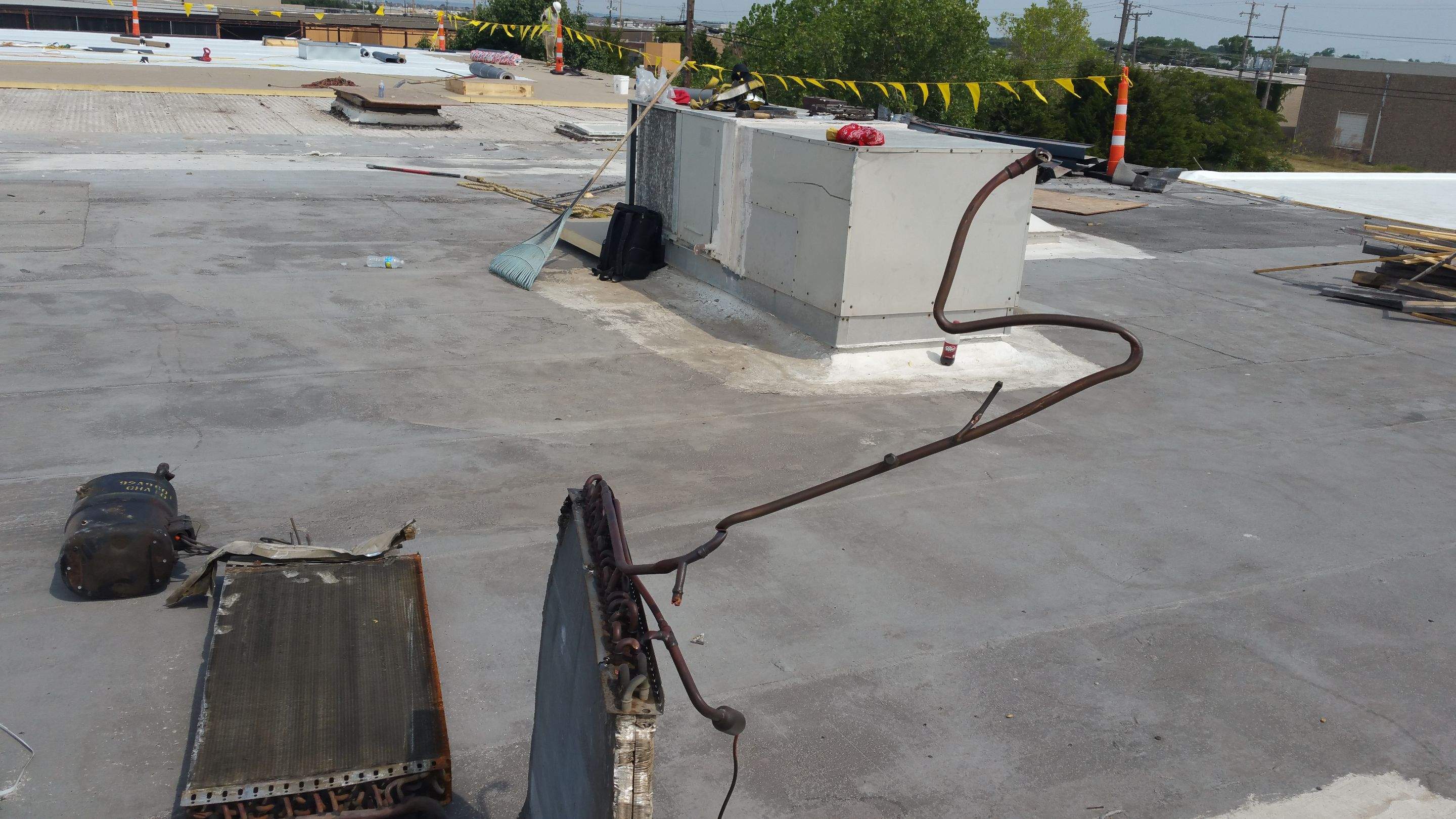 Massive Storm Damage Project - Factory in Arlington by First United Roofing & Construction