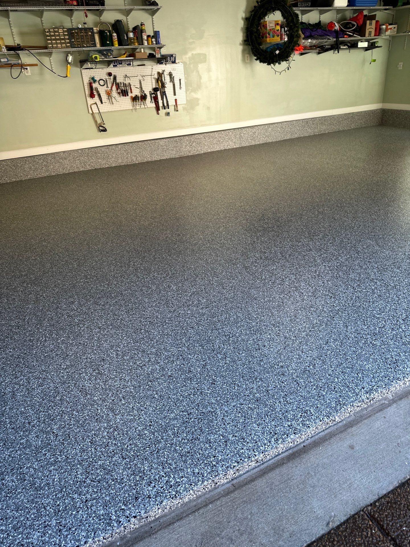 Garage Floor Coating using Wombat by My Garage Floor Guys