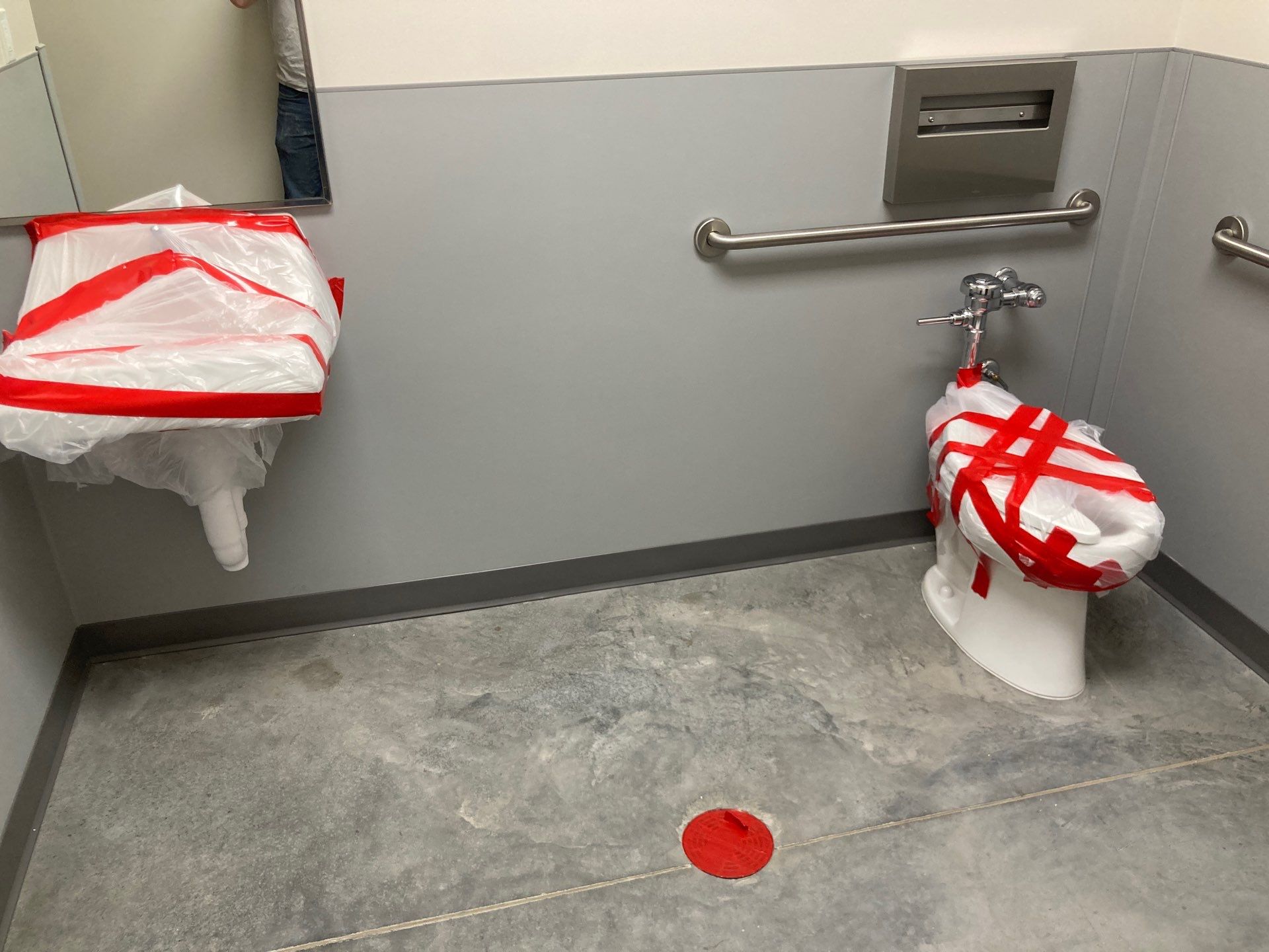 Commercial Floor Transformation using Aurora Accent W/Hypnotic Blue by Croc Coatings, LLC