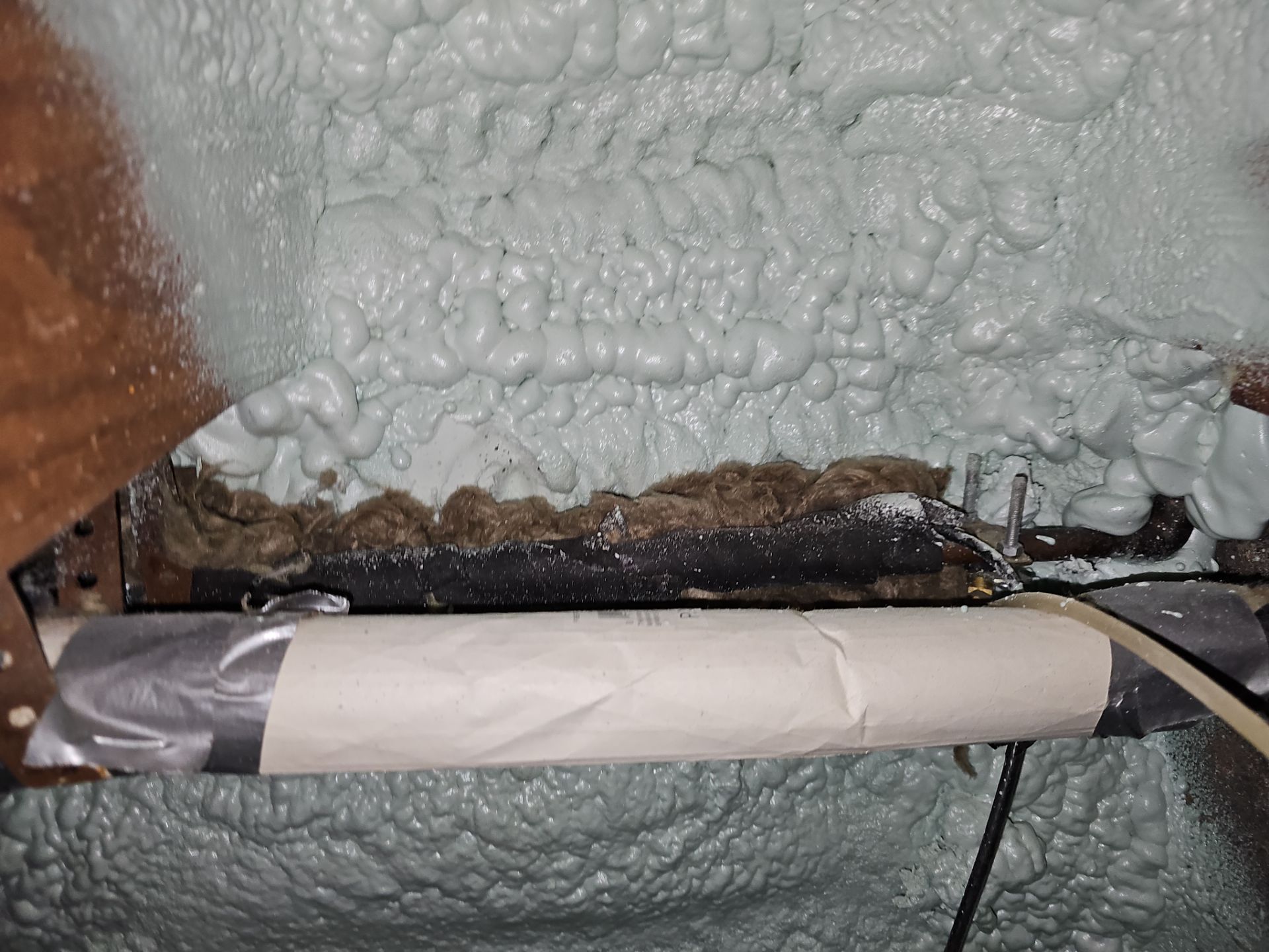 Basement Exterior Walls using Crawl Space Liner by NYS Foam & Energy
