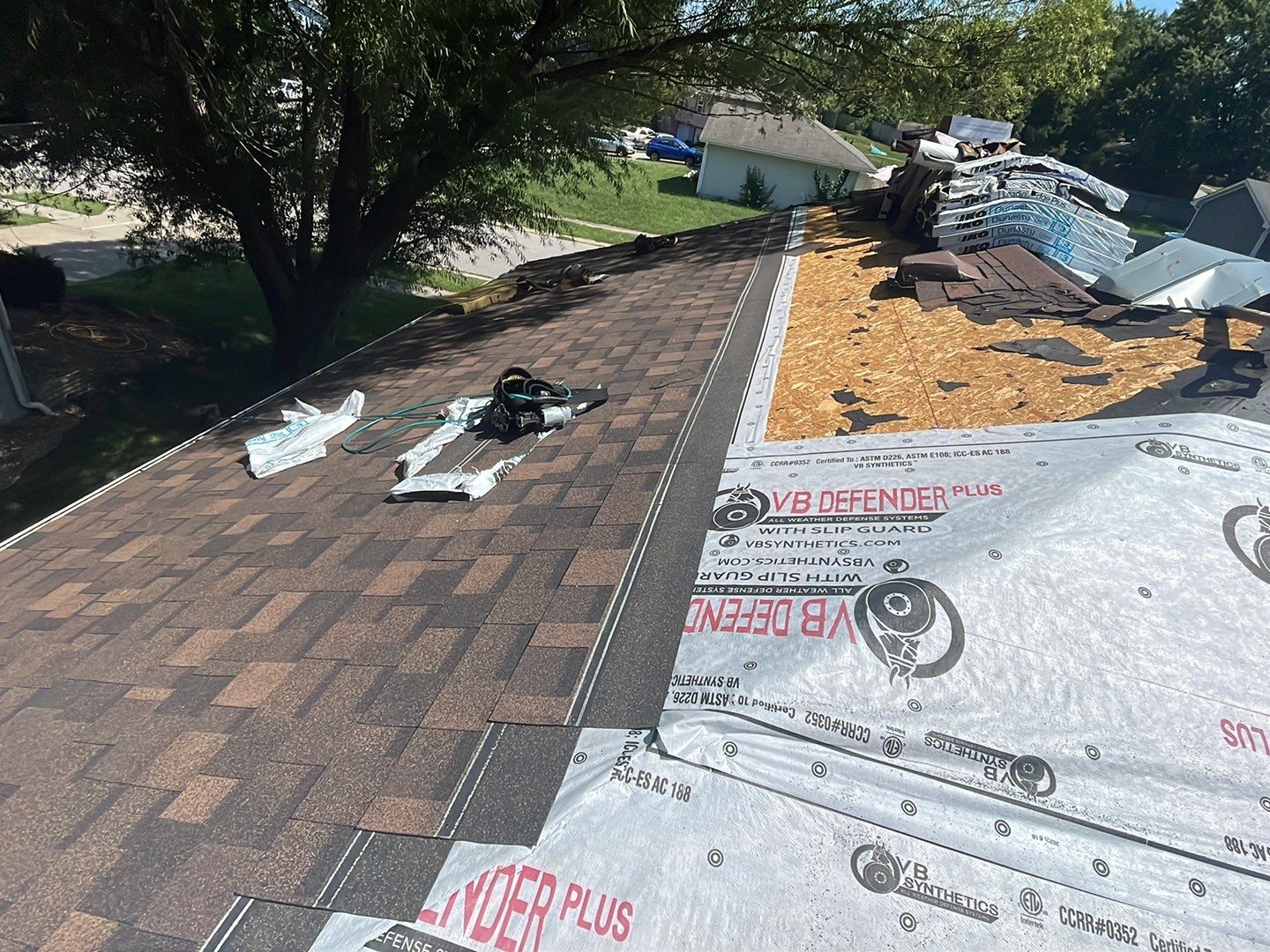 Residential Roofing Installation using IKO Dynasty by EEC Windows, Siding & Roofing