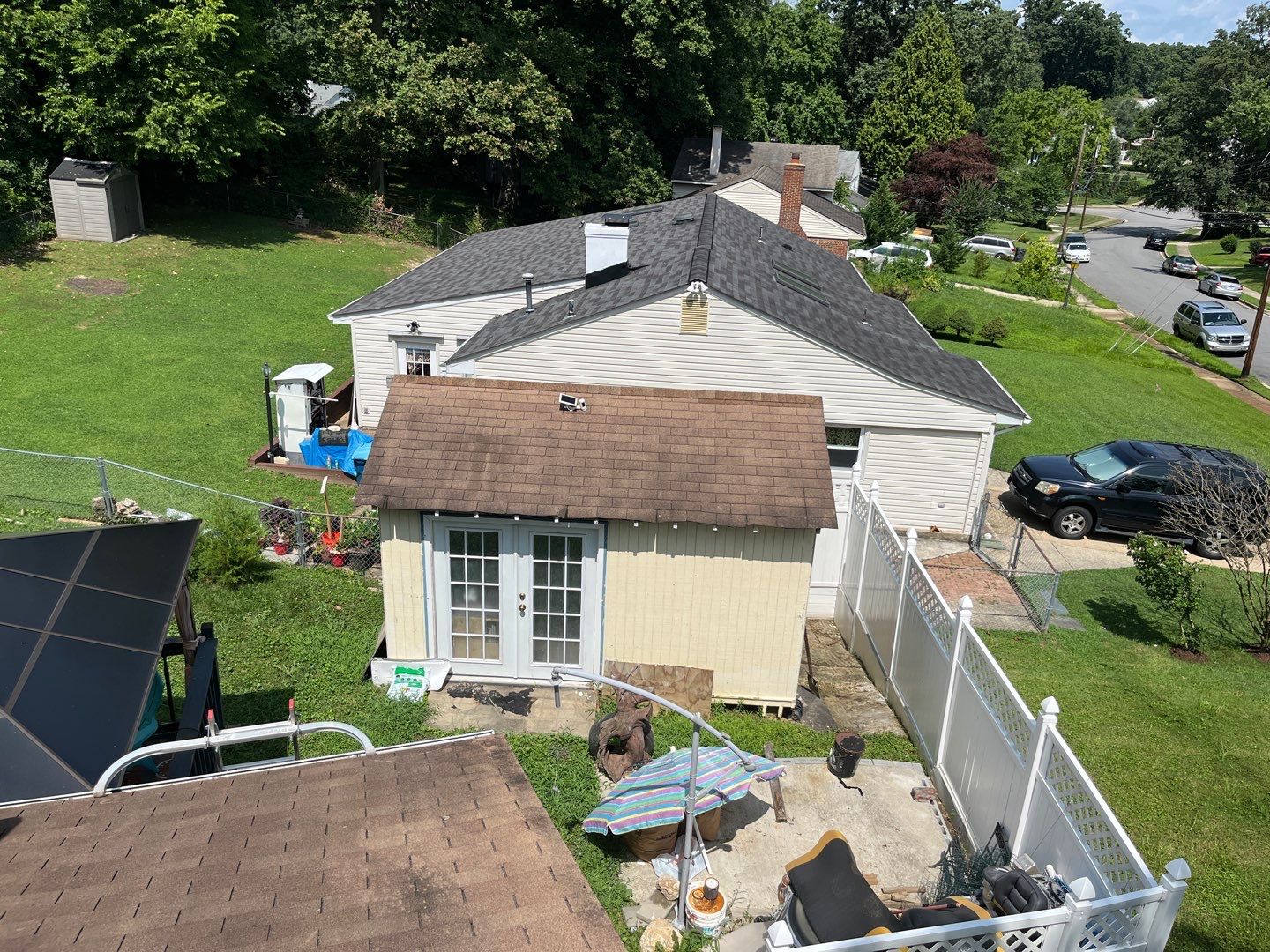 Residential Roofing Installation using Certainteed Landmark, Moire Black by RJC General Construction, LLC.