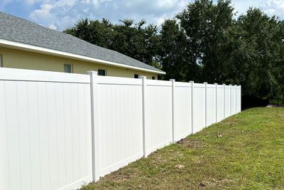 Vinyl Fence Installation using Vinyl Privacy Fence 