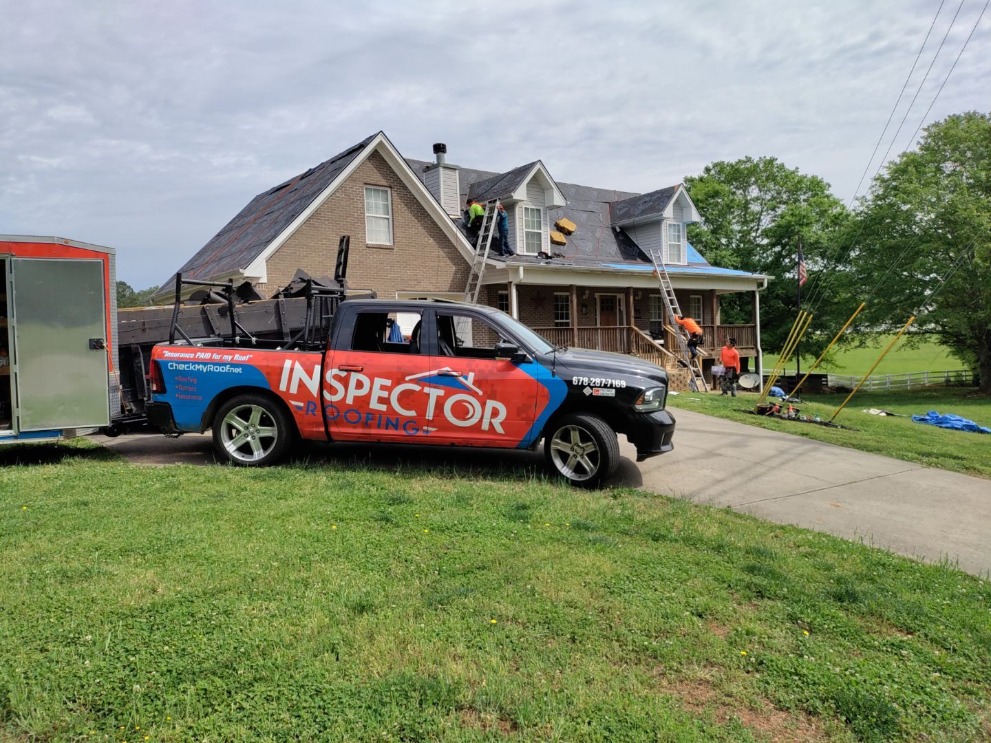 Residential Roofing Installation using Owens Corning by Inspector Roofing and Restoration