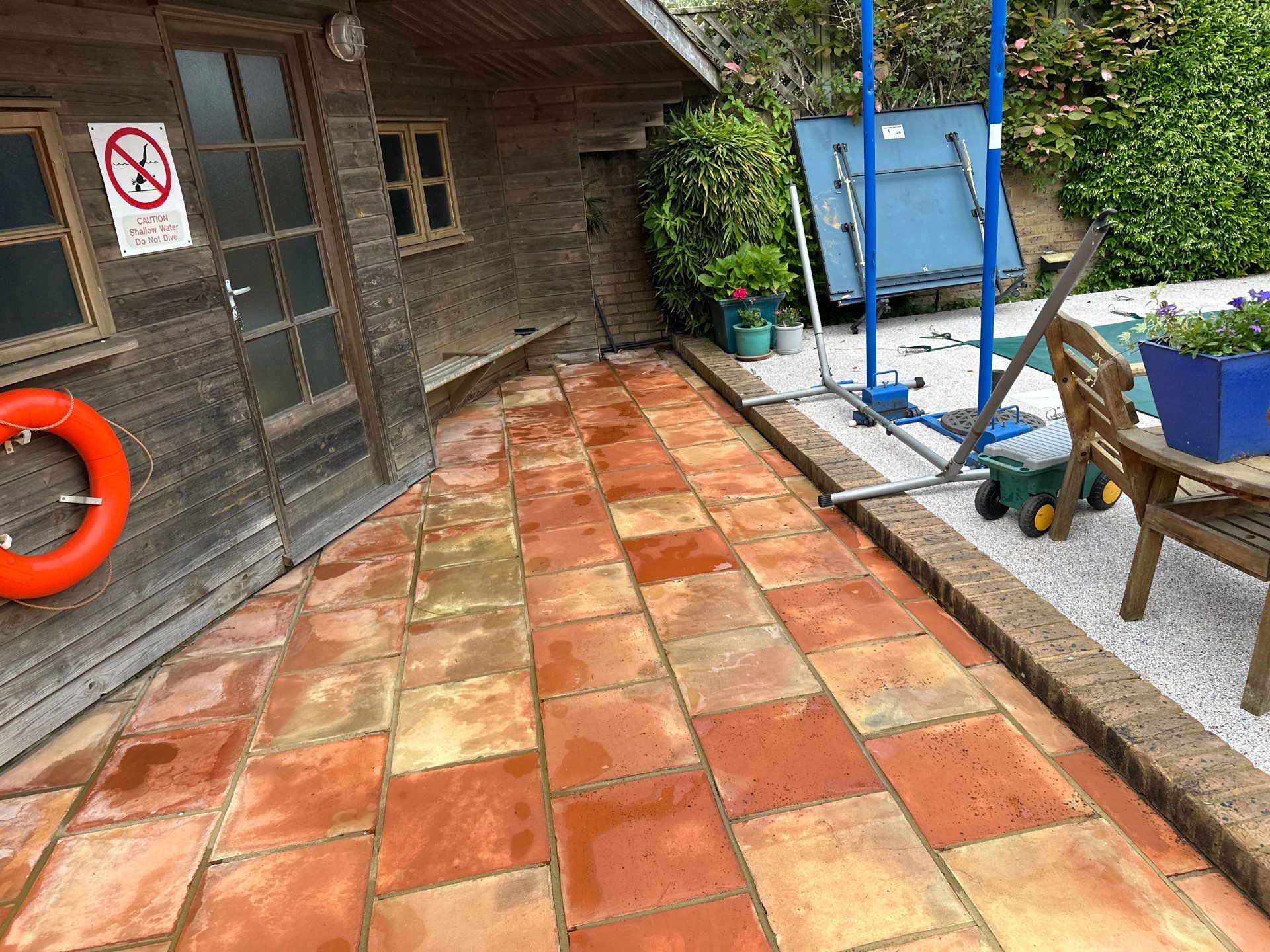 Roof and Patio Cleaning using Honda 15lpm Low Pressure Washing Machine by Ges Exterior Cleaning ltd