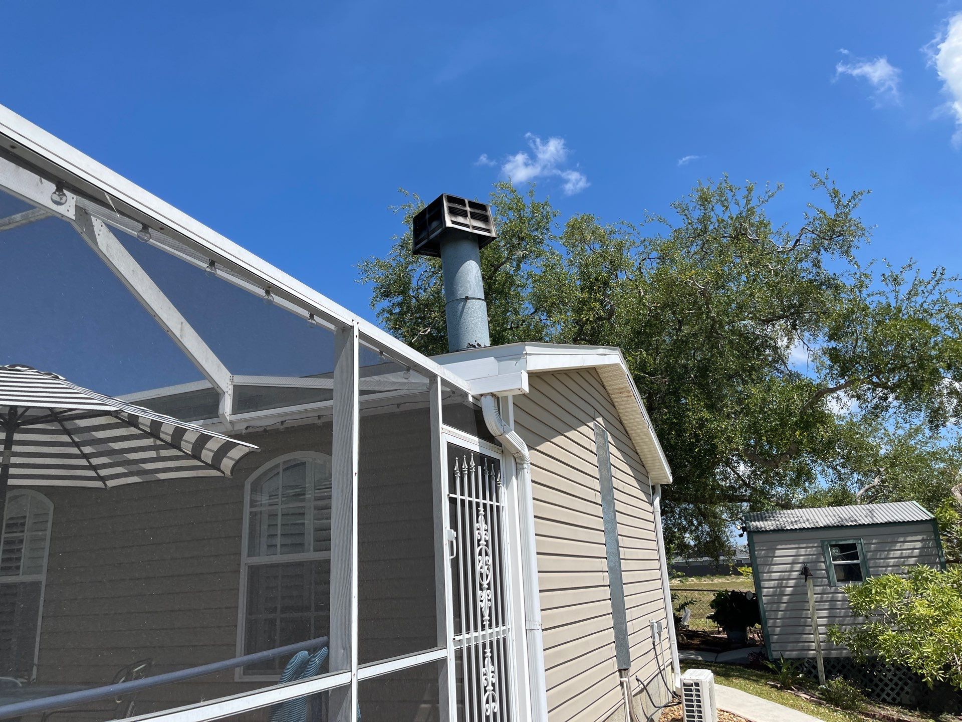 Replace gutter using Leaf Guard in Cape Coral FL by Gutter Professors