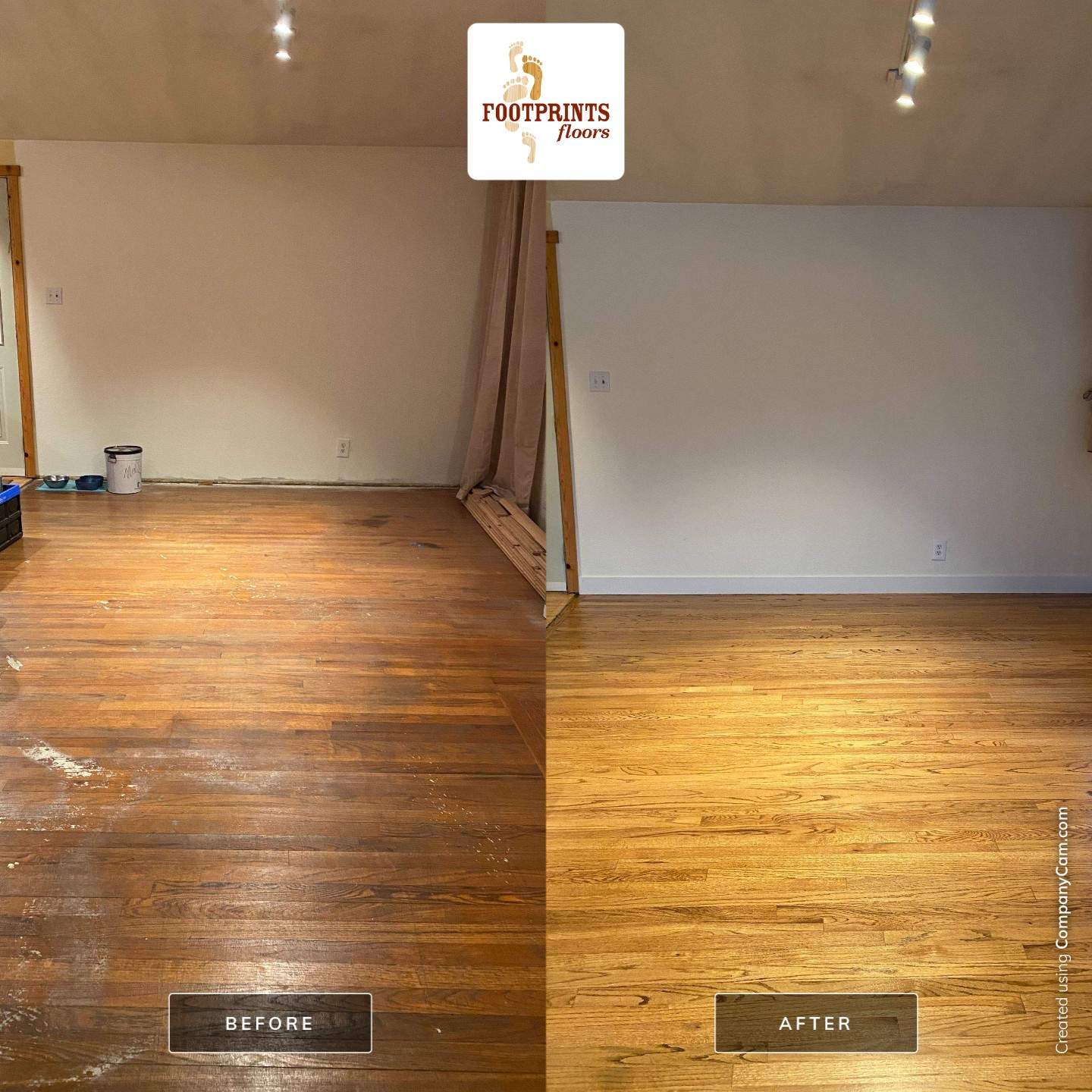 Hardwood Refinish by Footprints Floors South Sacramento