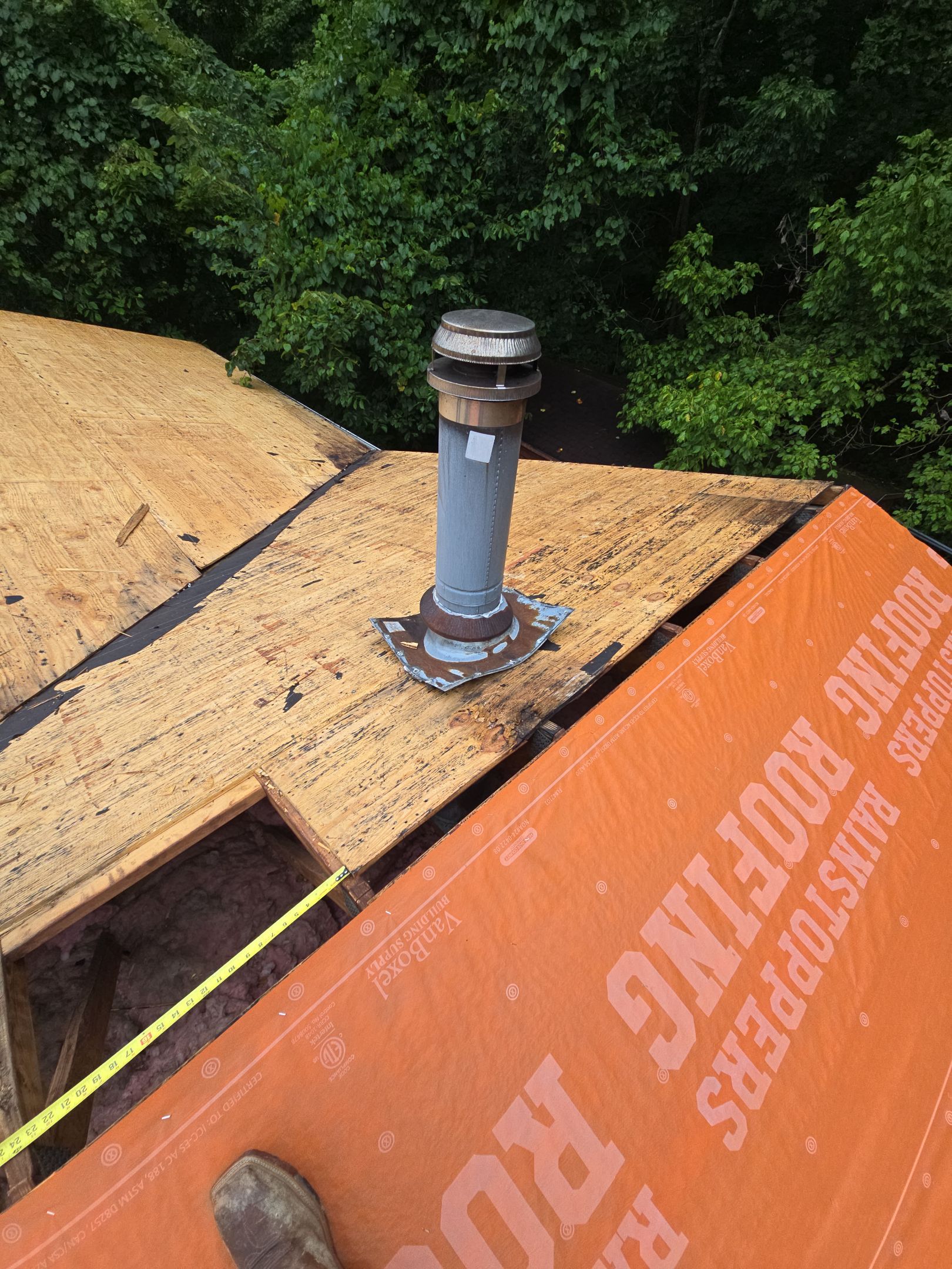 Residential Roofing Installation using GAF Timberline HDZ Shakewood by Rainstoppers Roofing