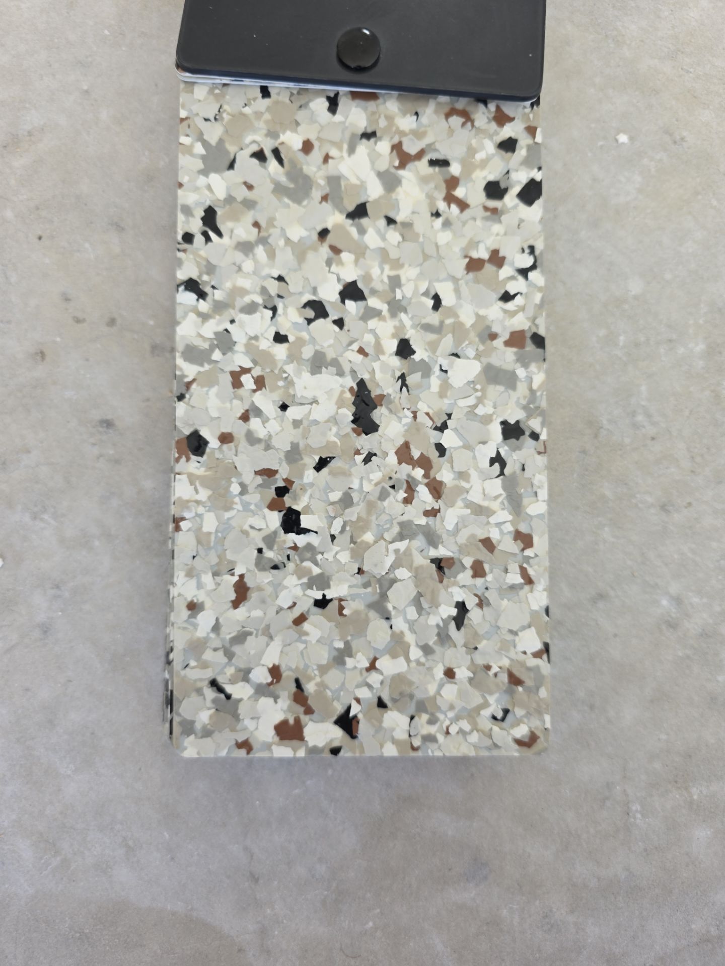 San Luis Obispo Garage Floor Polyurea Coating with Coyote Chips by MGP Coatings