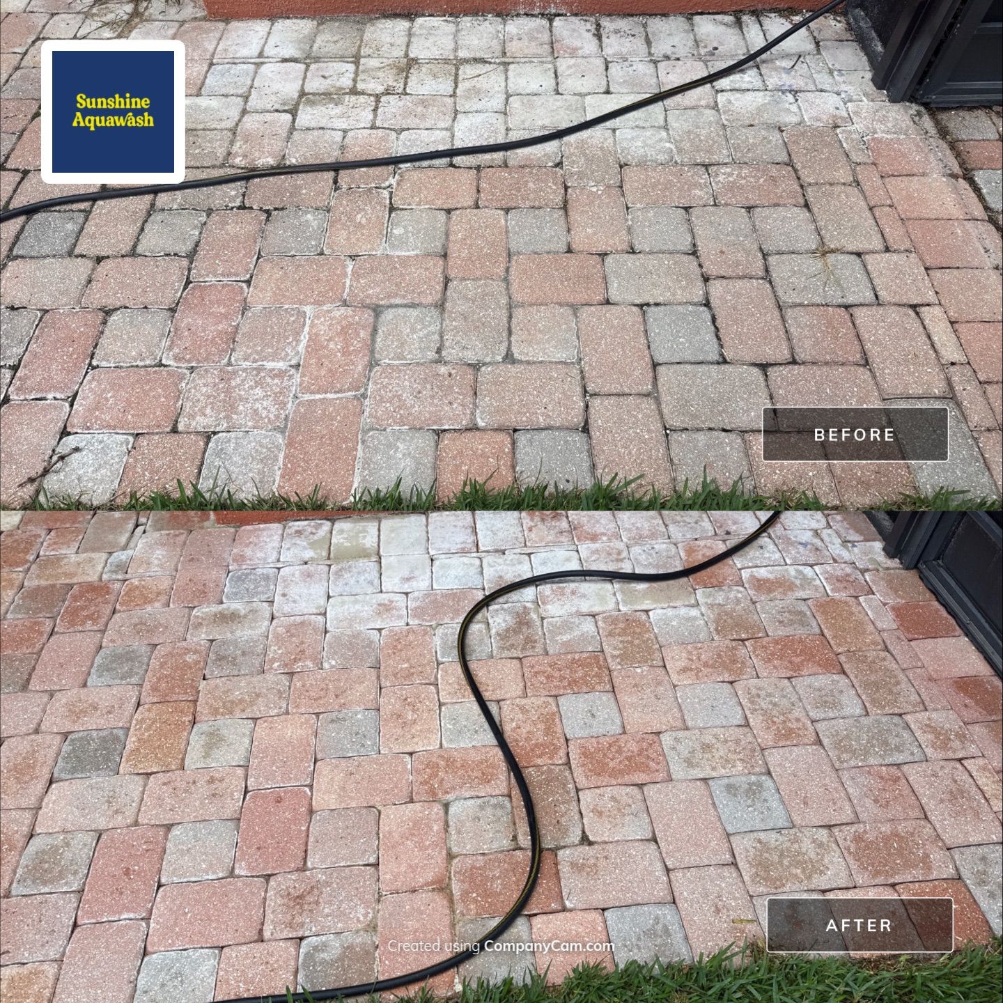 Vinyl Fence & Paver Patio Cleaning β Creekside Oaks, Parrish, FL by Sunshine AquaWash