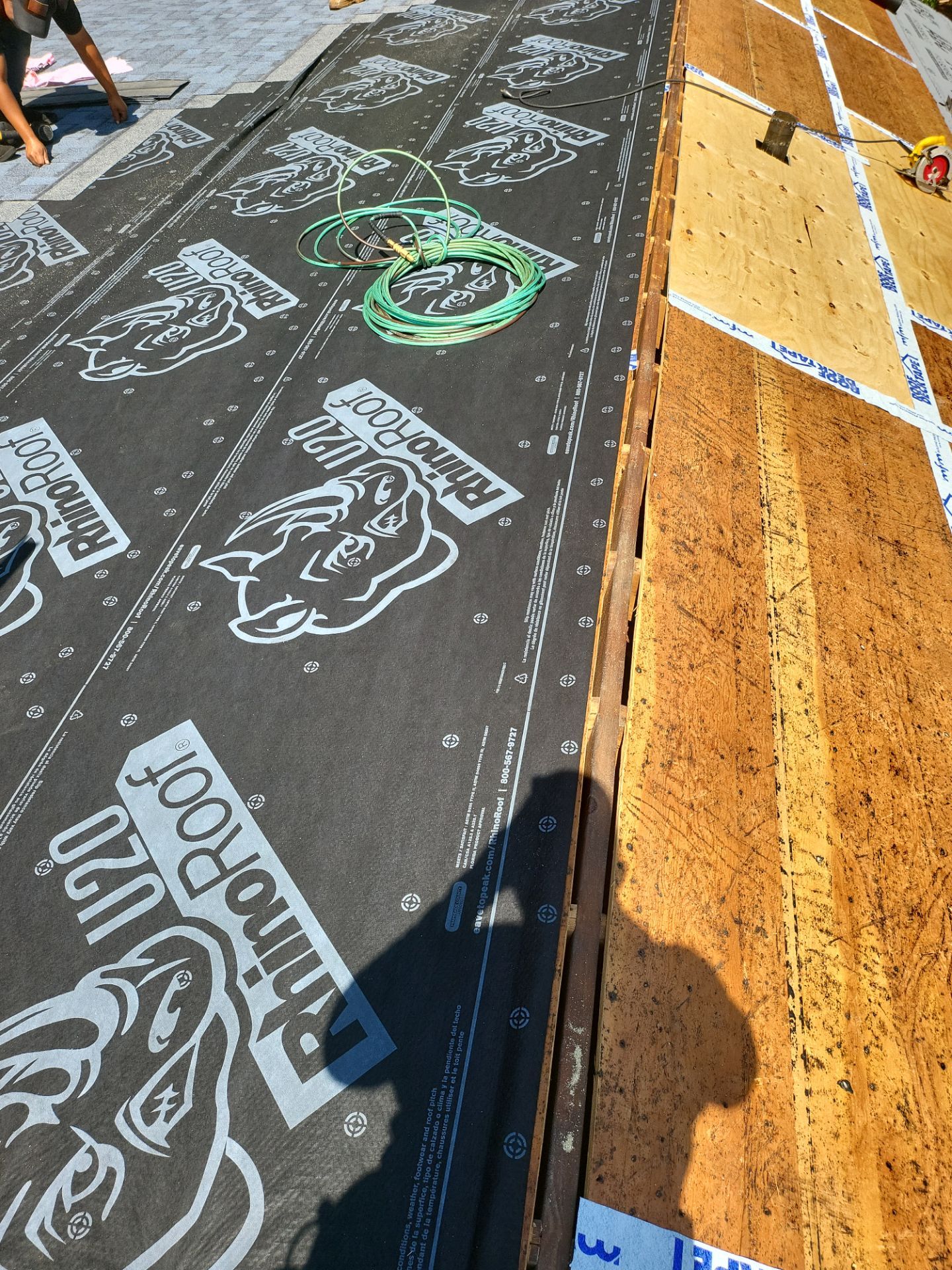 Commercial Roofing Installation using Owens Corning TruDefinition Duration AR - Harbor Blue by A Plus Exterior