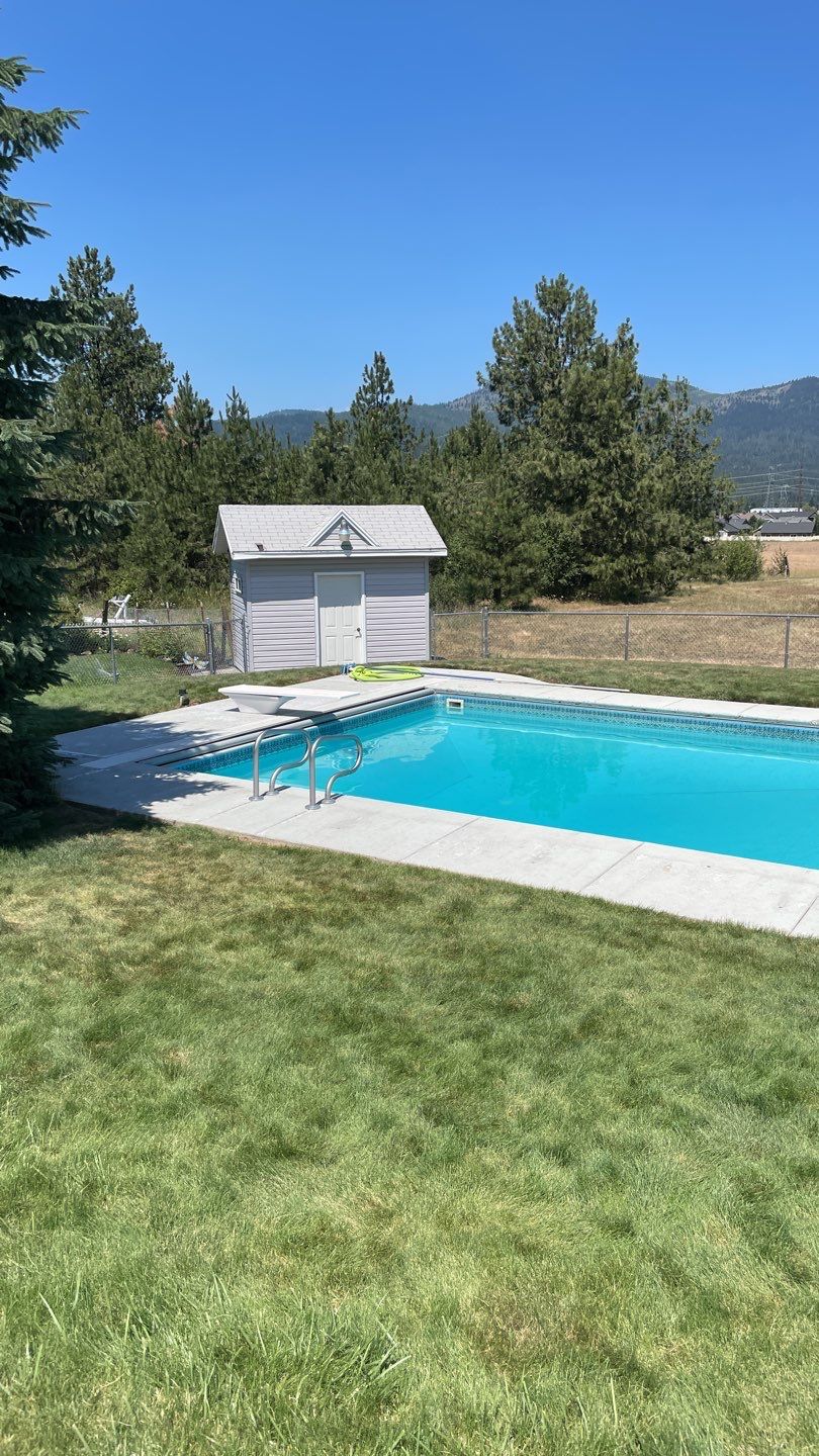 Pool Deck Transformation using Slate Stone by Croc Coatings, LLC