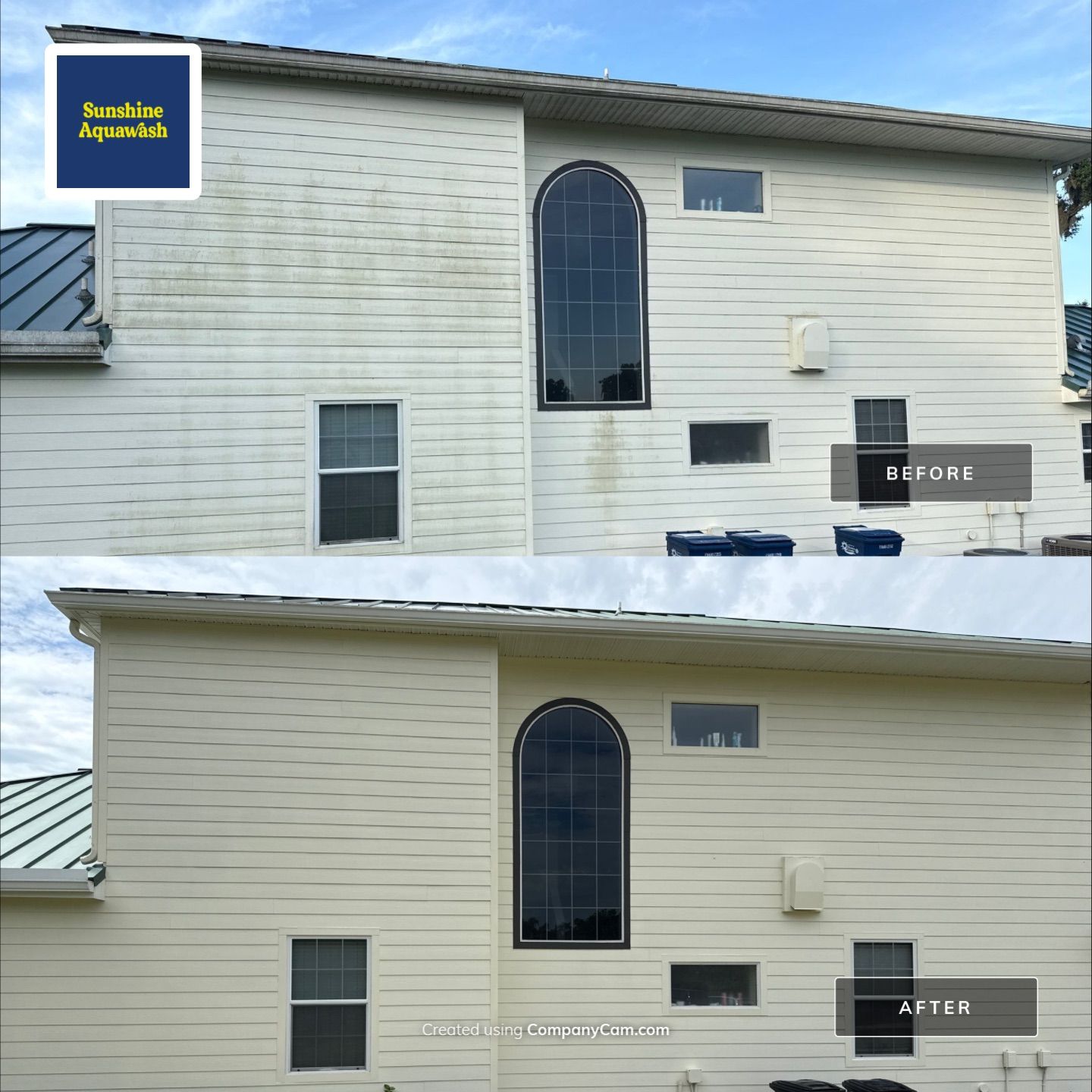 🐎 Vinyl Horse Fence, Entrance Cleaning + House Wash – Parrish, FL by Sunshine AquaWash
