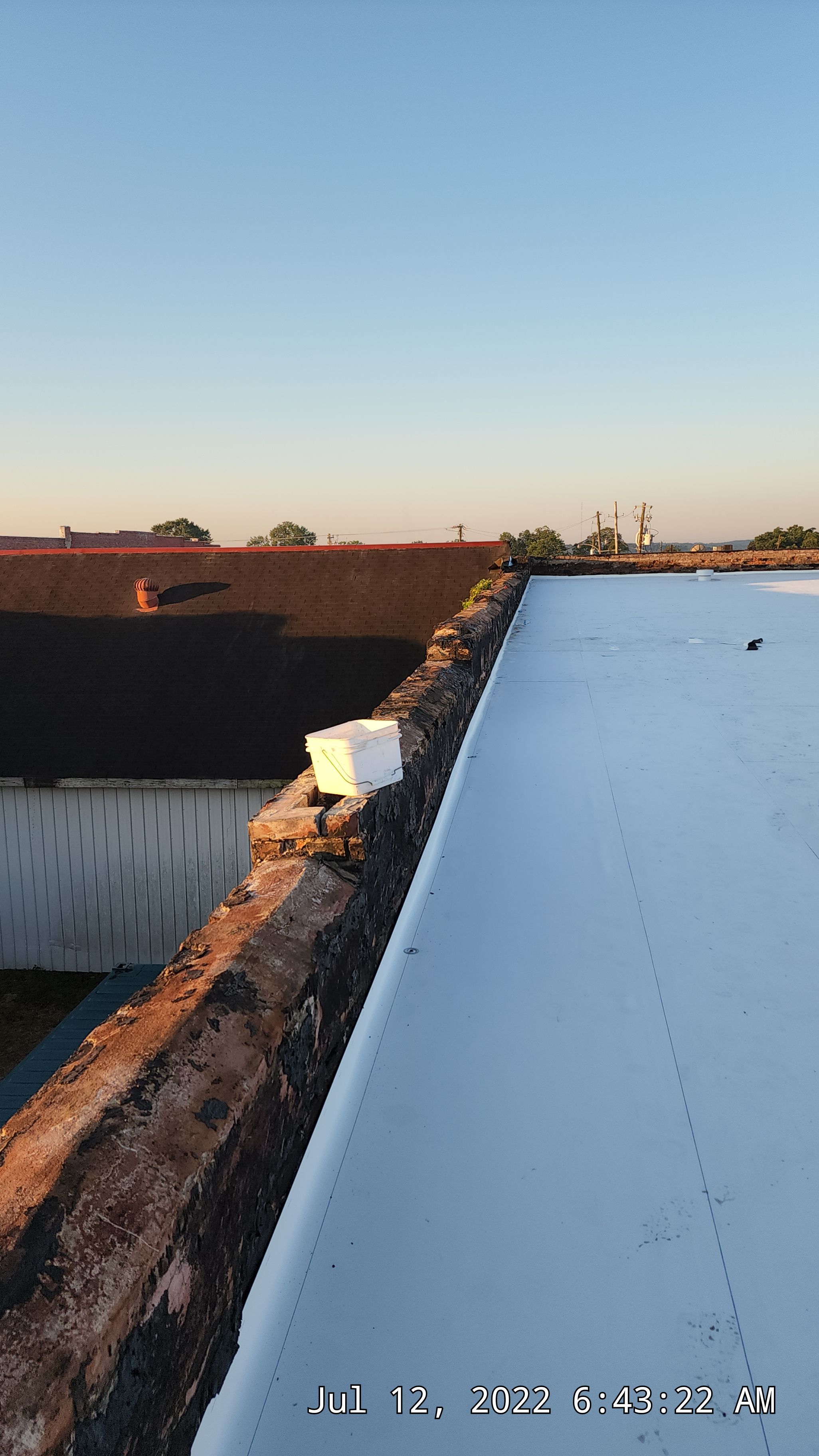 Commercial Roofing Installation in DeQueen, AR, using 50 mil PVC by Hostetler Roofing
