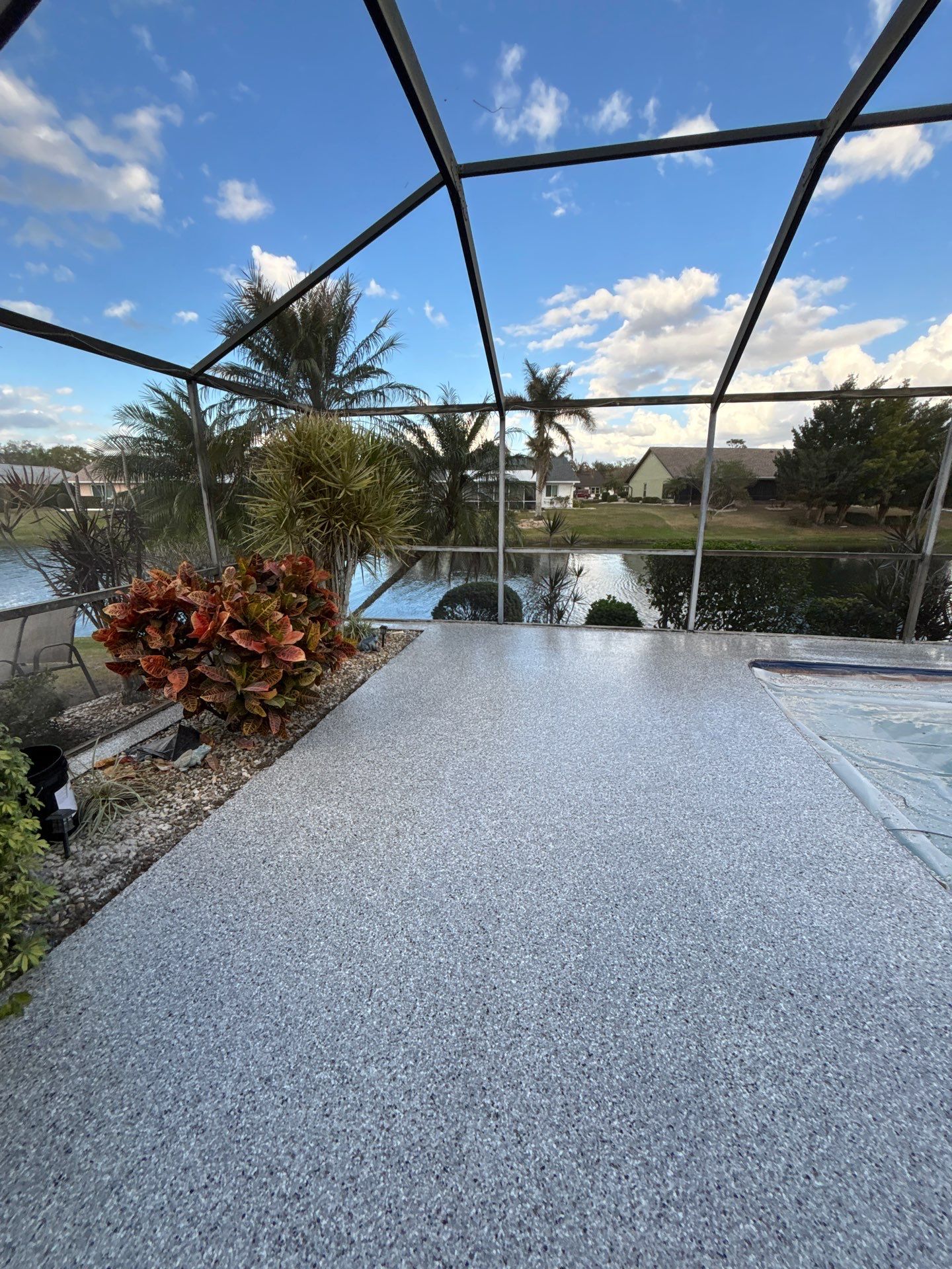 Complete Property Transformation: Pool Deck, Driveway & Garage by Performance Floors & Coating
