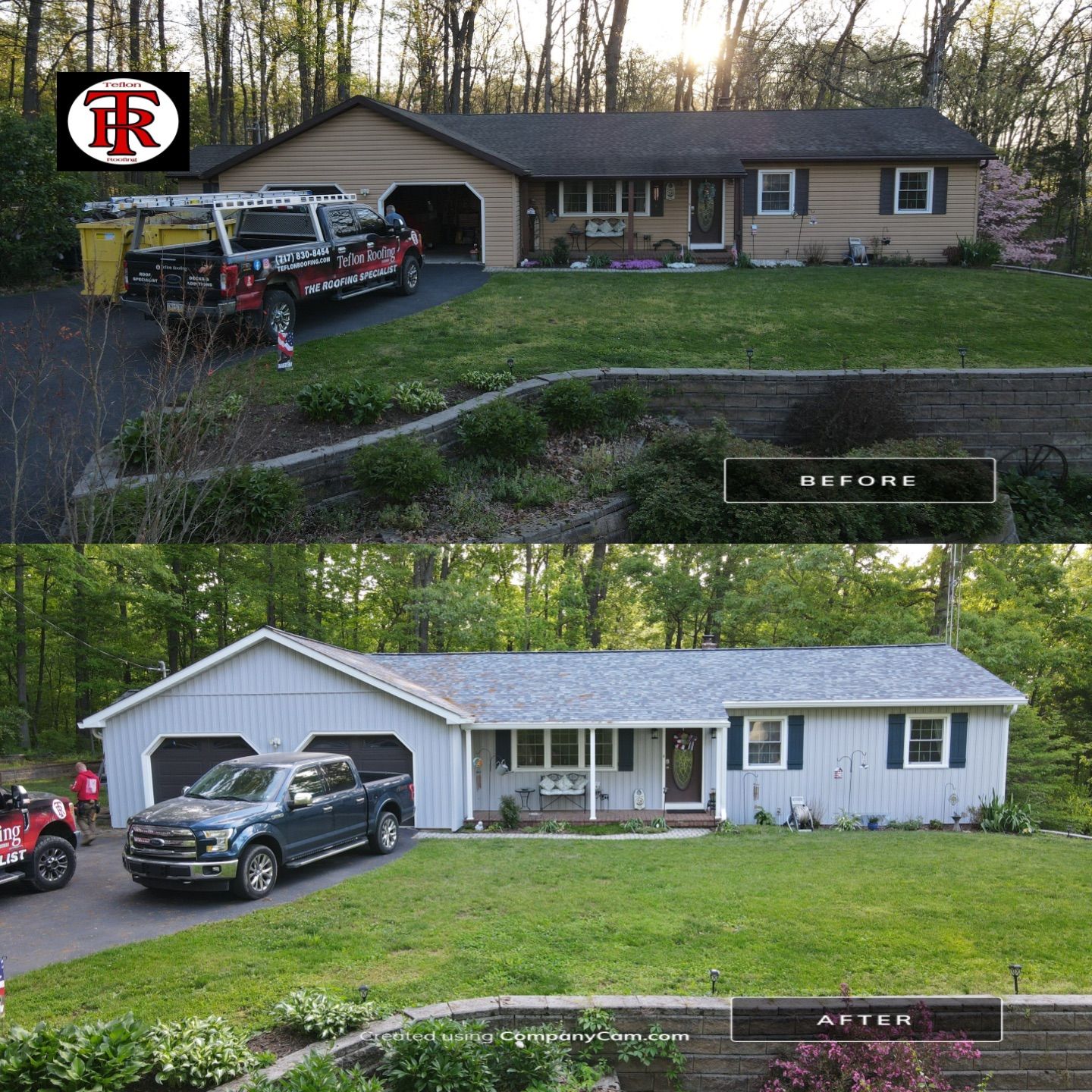 Complete exterior remodel by Teflon Roofing
