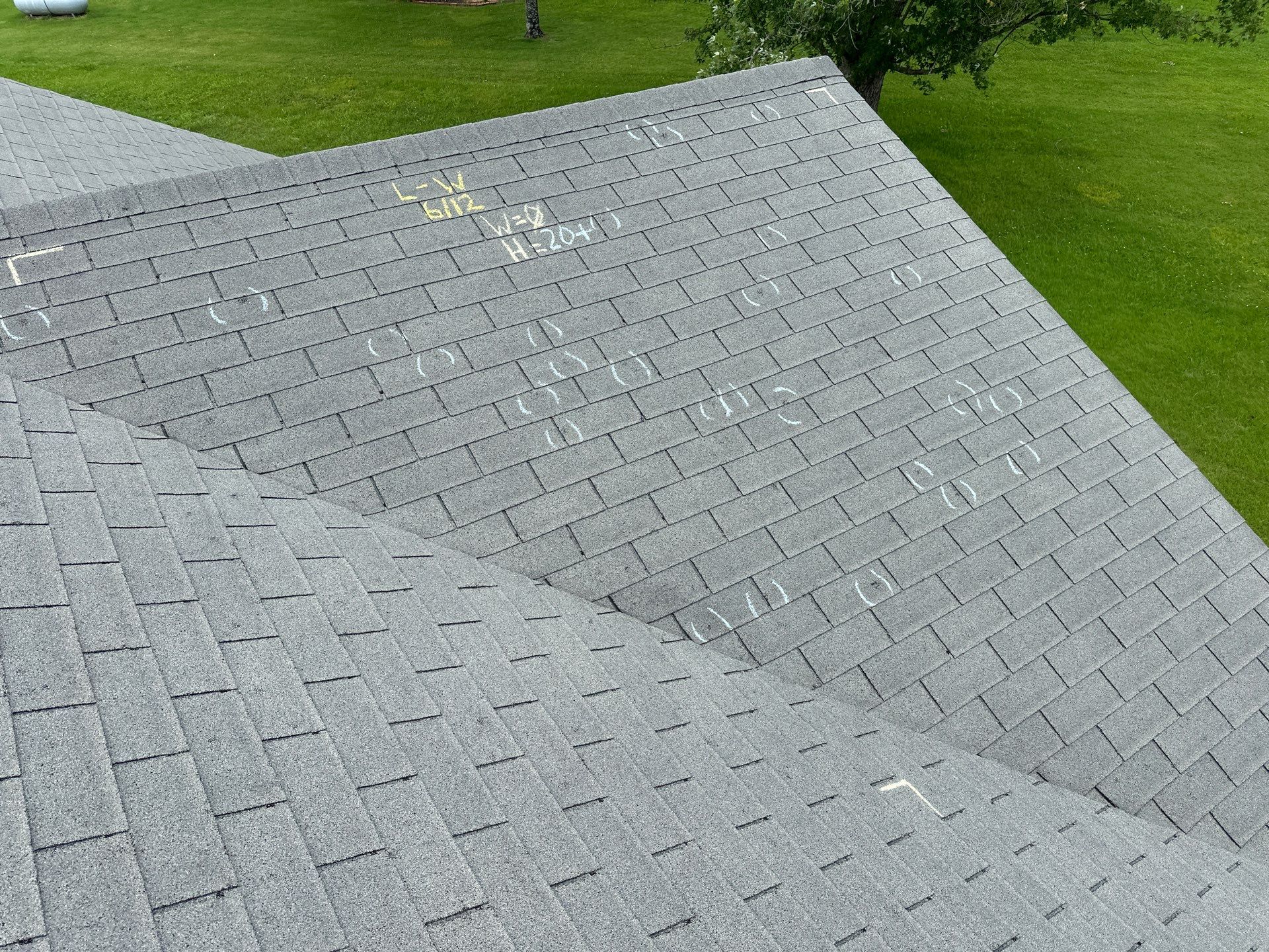 Solid Hail Damage - 3 Tab by Paragon Roofing