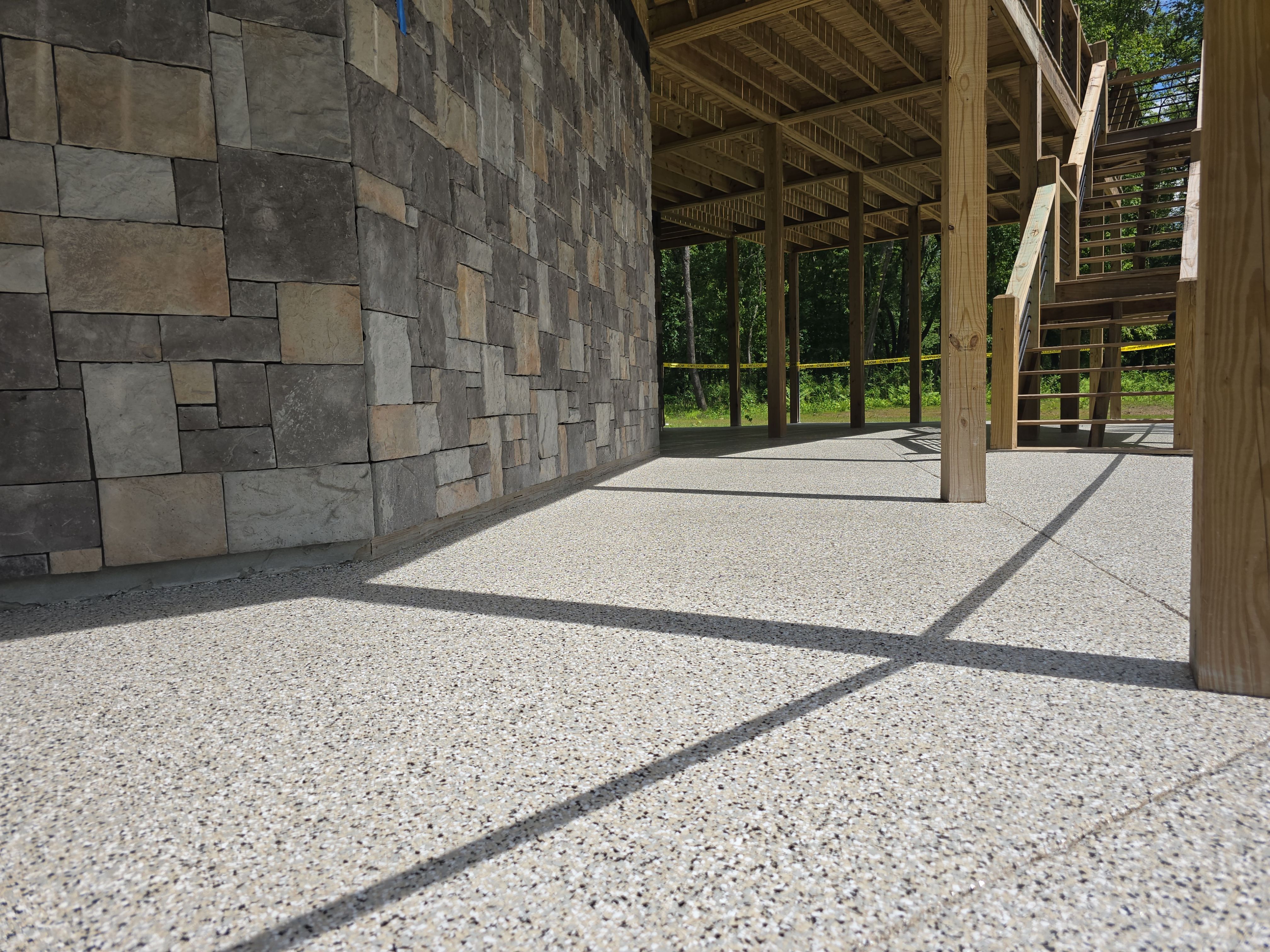 Patio fully transformed using Cabin Fever! by Elite Floor Solutions