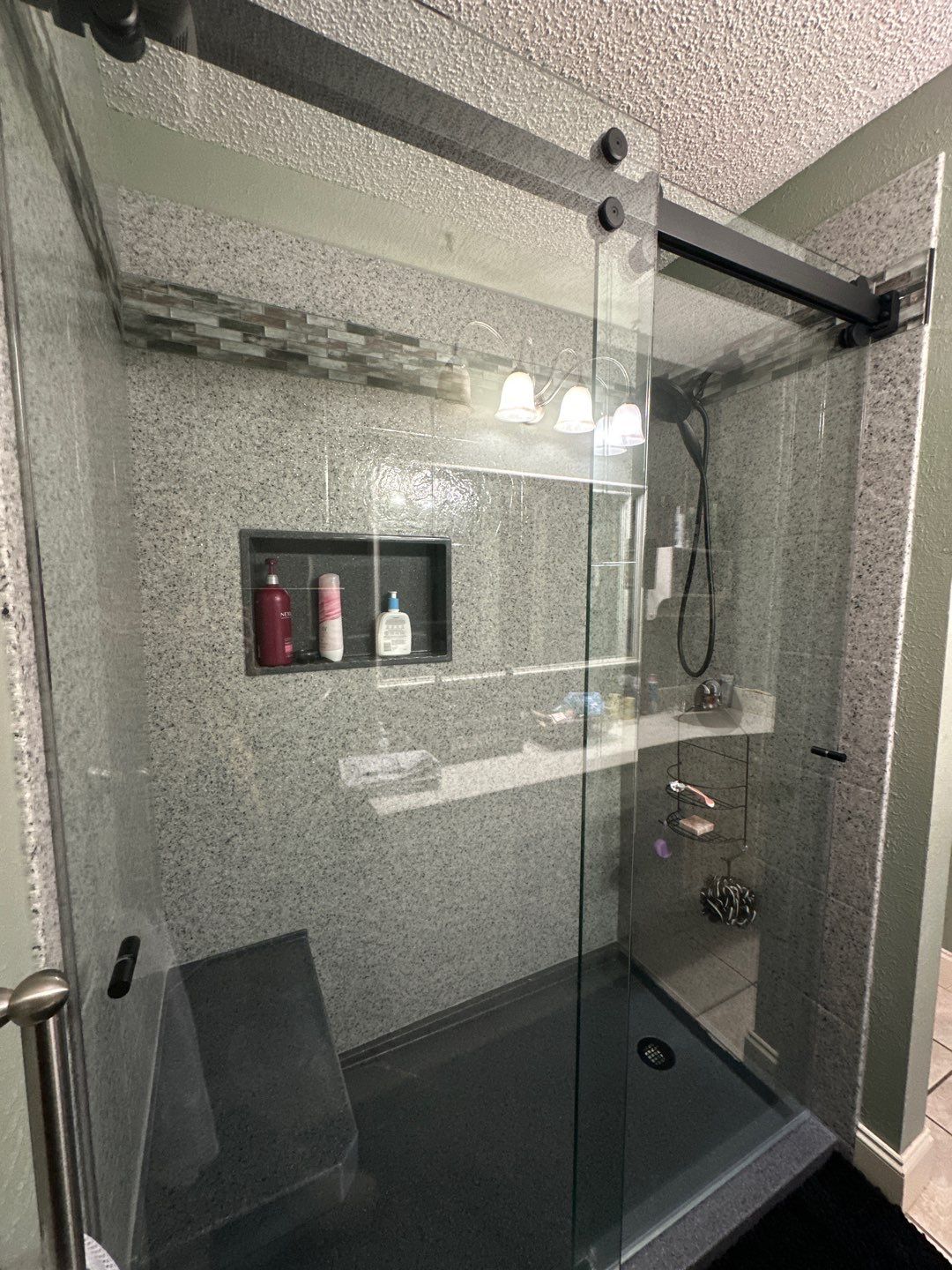 Bathroom Remodel using The Onyx Collection by Ekon Bath, LLC