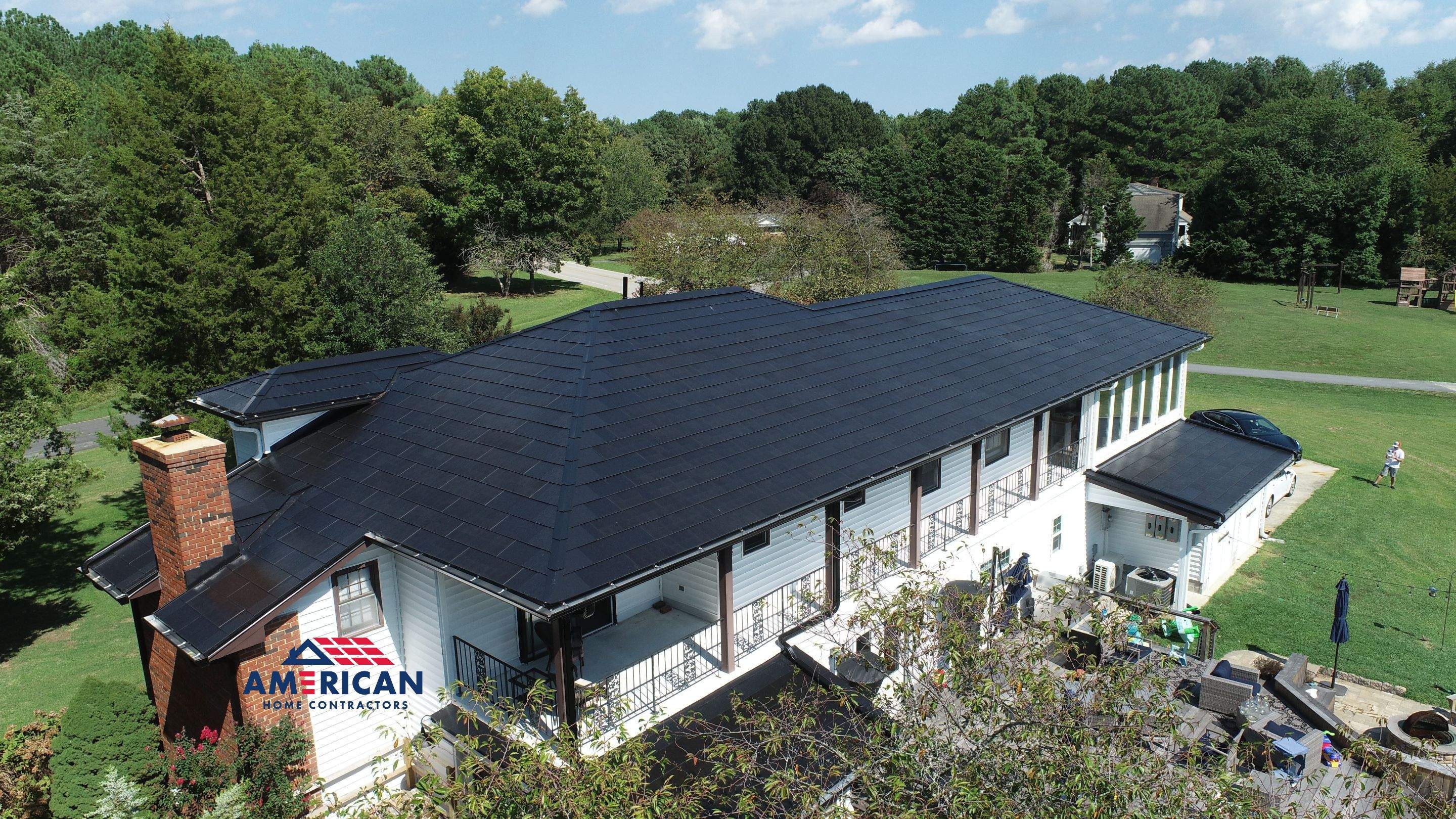 Tesla Solar Roof + Powerwall in Leonardtown, MD by American Home Contractors