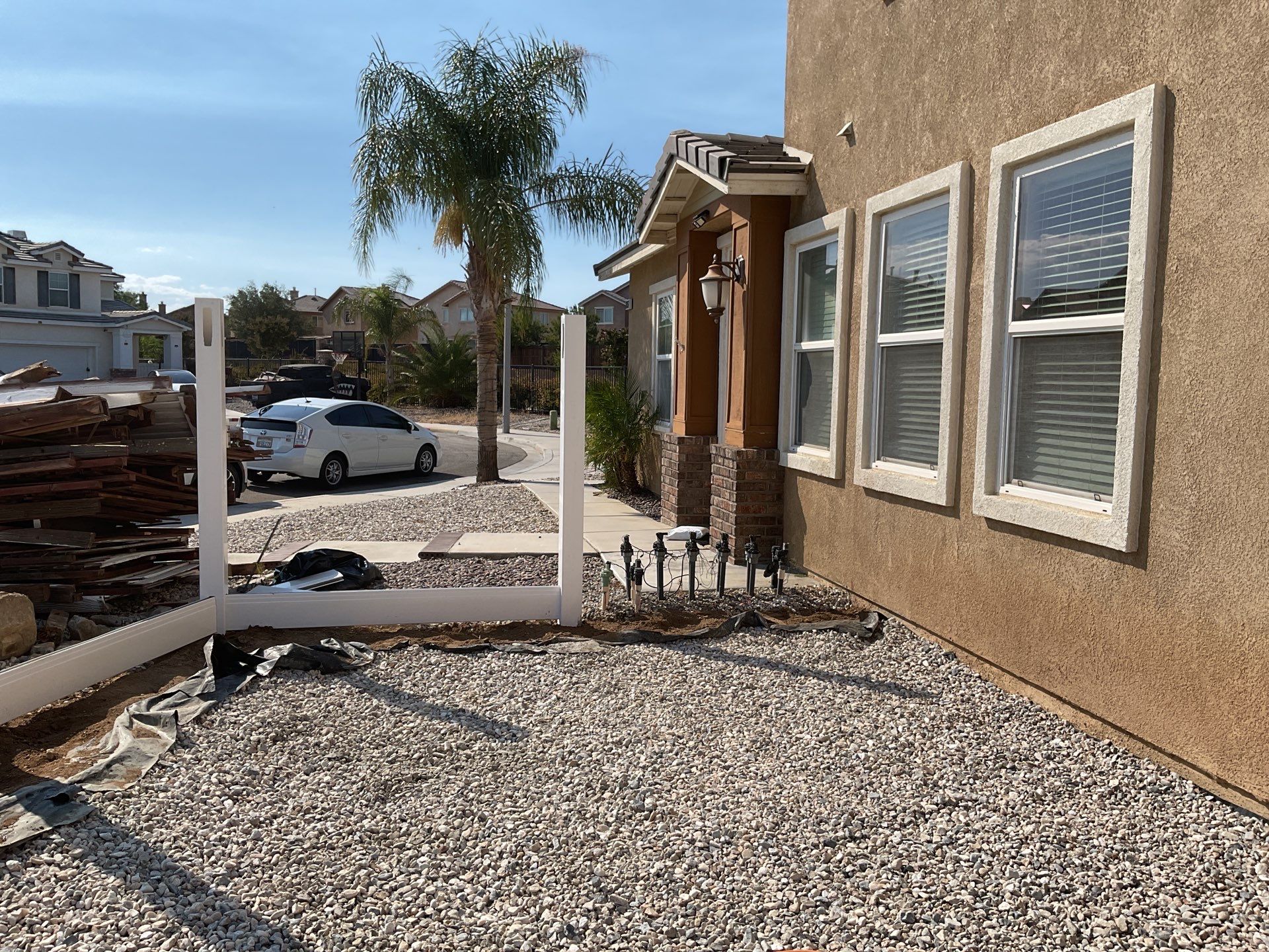 Fence Installation using Vinyl by Fence Guys Inc.