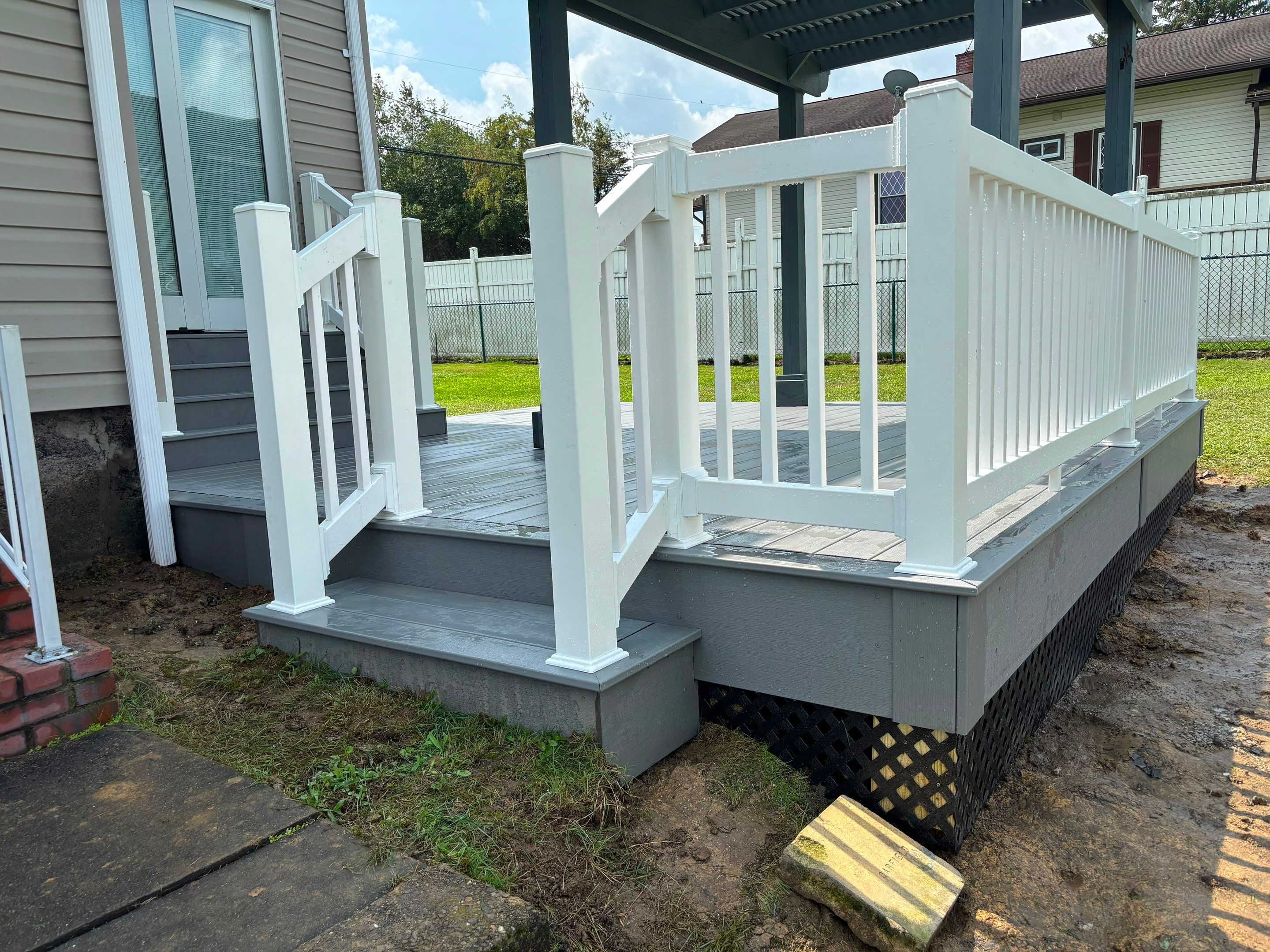 Custom Composite Deck in Hiller, PA by Cousins Roofing Siding & Decks
