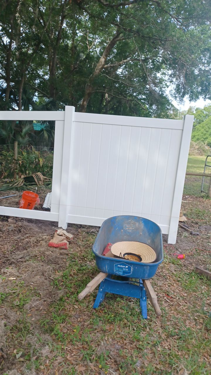 Bradenton, FL 6ft. Tall White Vinyl Privacy Fence by Asap fence and gates, LLC