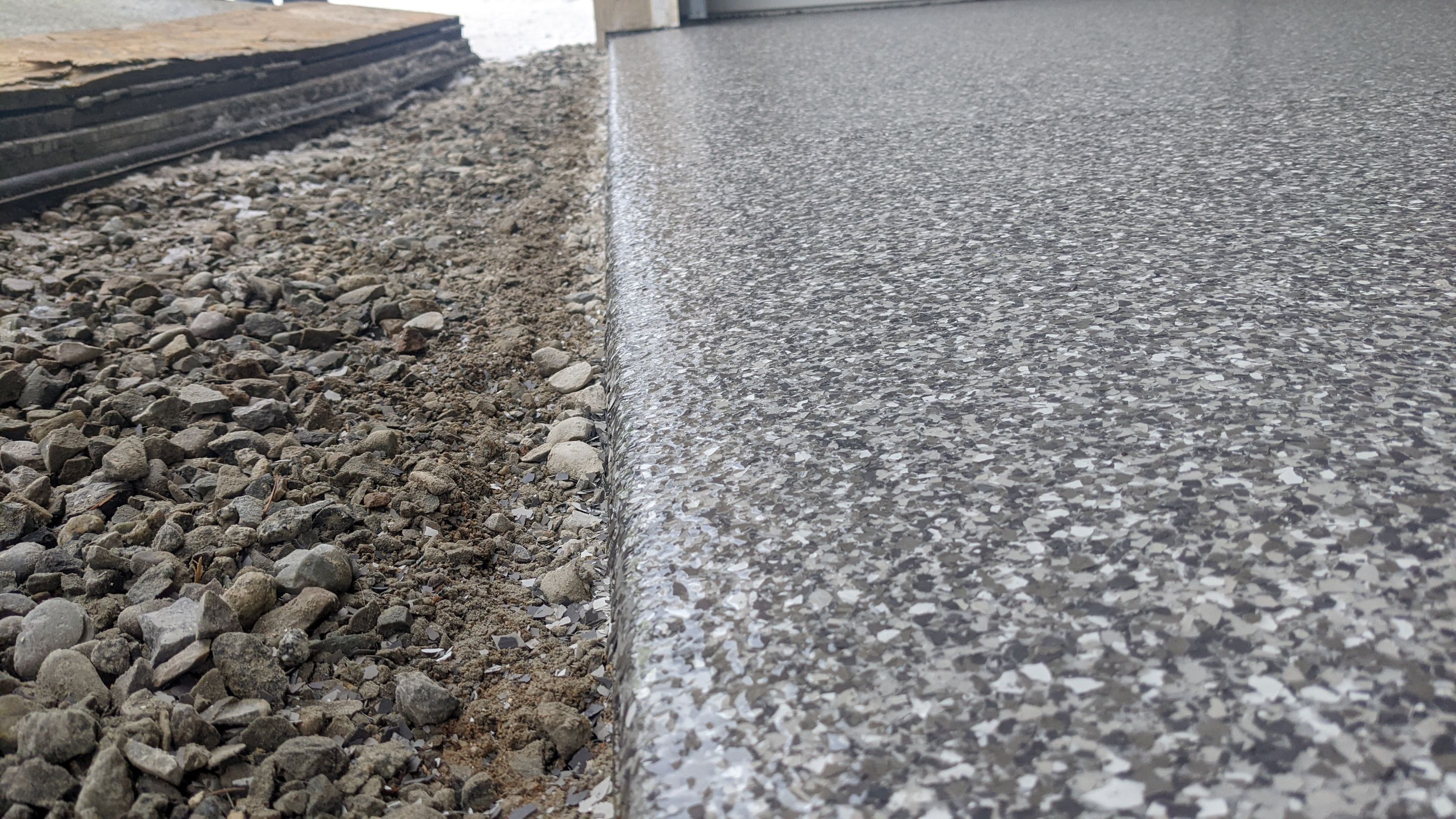 Garage Transformation using Silver Creek by Croc Coatings, LLC