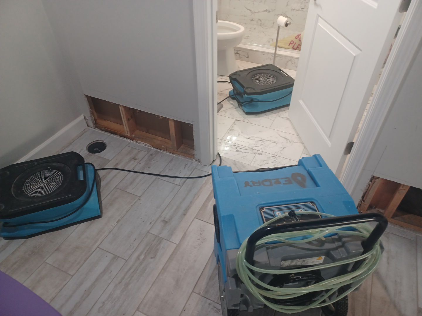 Project in West Bloomfield by EzDry Water Mitigation & Property Restoration