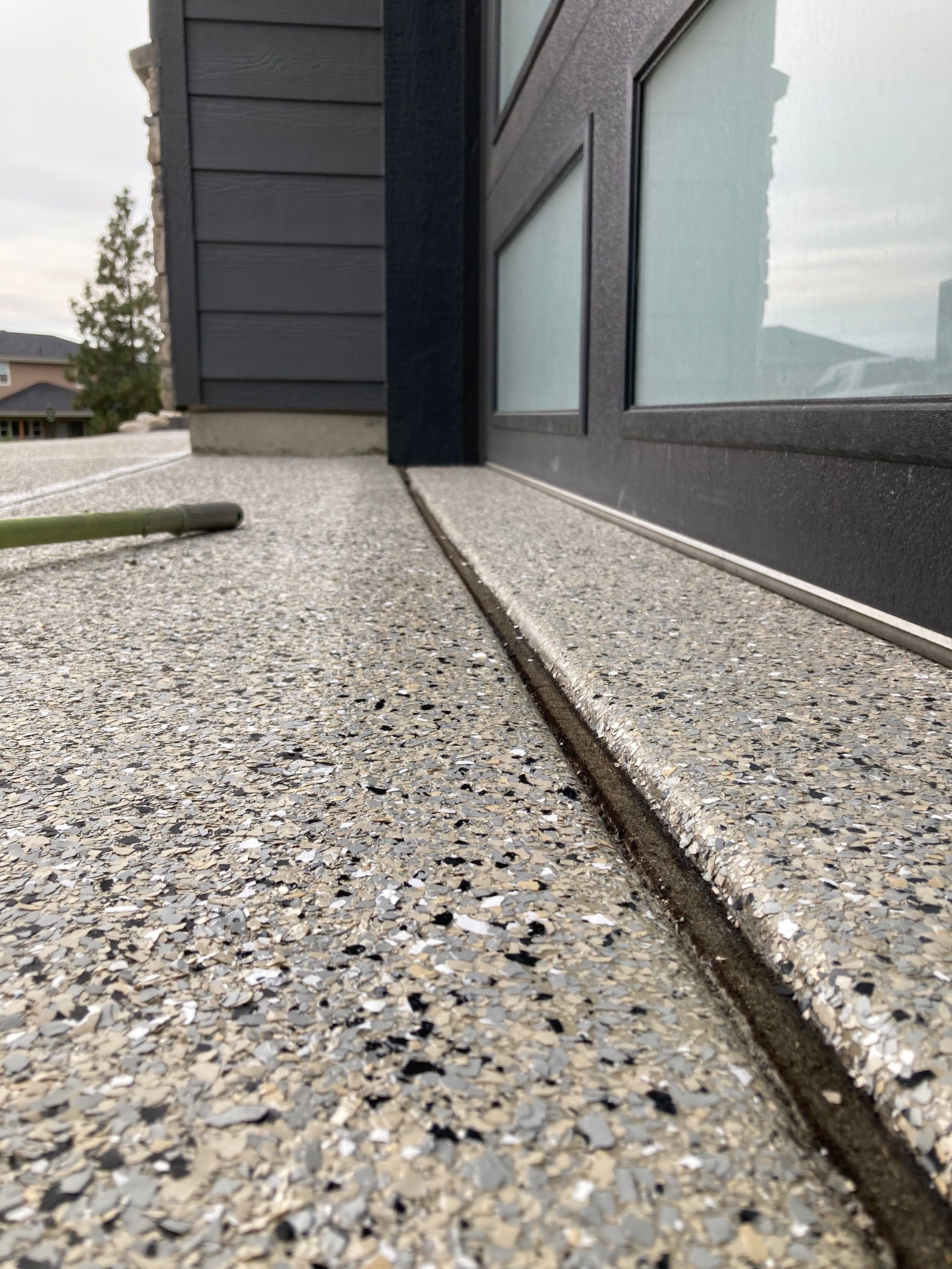 Driveway Transformation using Mediterranean Colorway by Croc Coatings, LLC