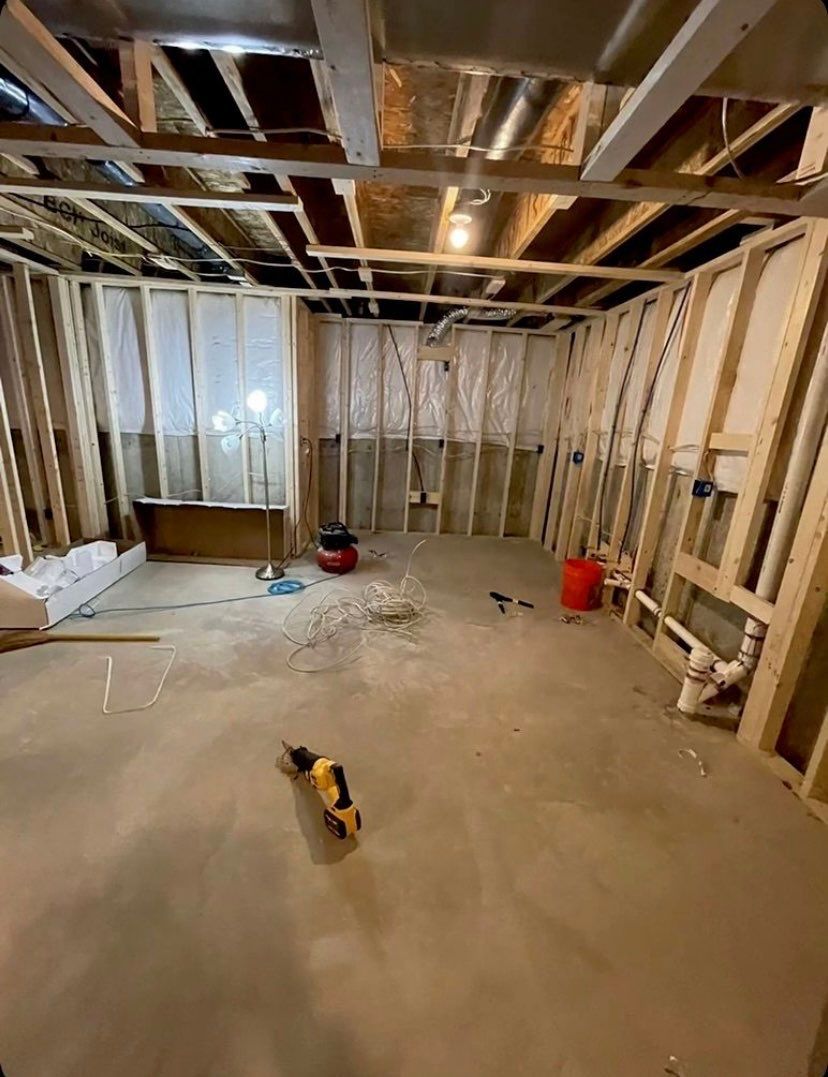 Full Basement Finishing by Greenspring Construction Services