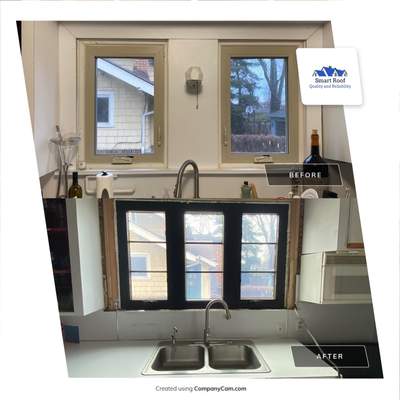 Window Installation using Andersen windows 100-Series (FIBREX material)