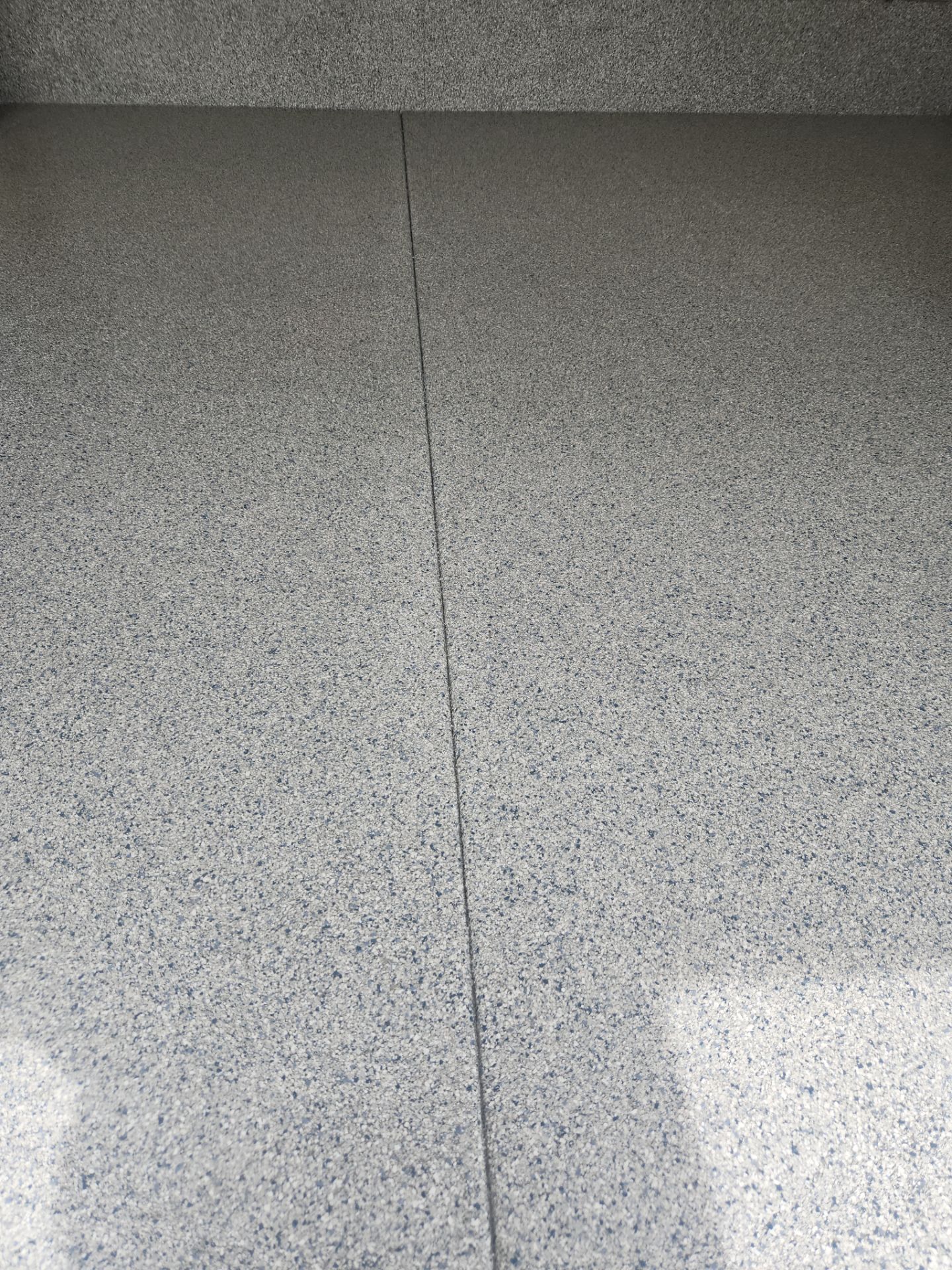 Hillsborough Township Garage Floor Coating with Multi-Colored Polyaspartic Flake by Spectrum Painting, LLC