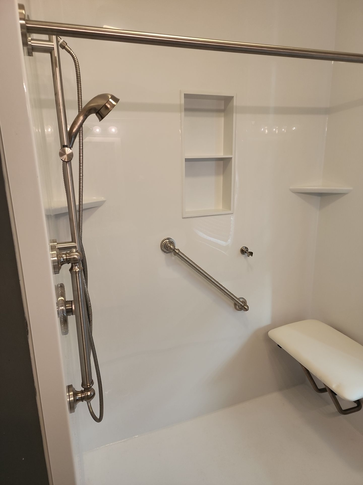 Zero Curb Walk-In Shower by BathPlanet SW Virginia