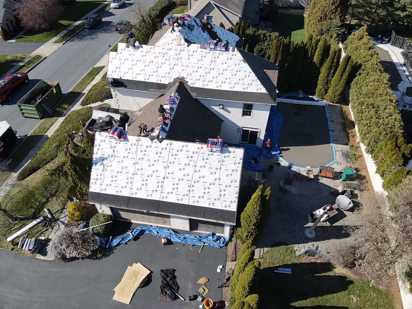 Residential Roofing Installation using Gaf Hdz Architectural Shingle by Teflon Roofing