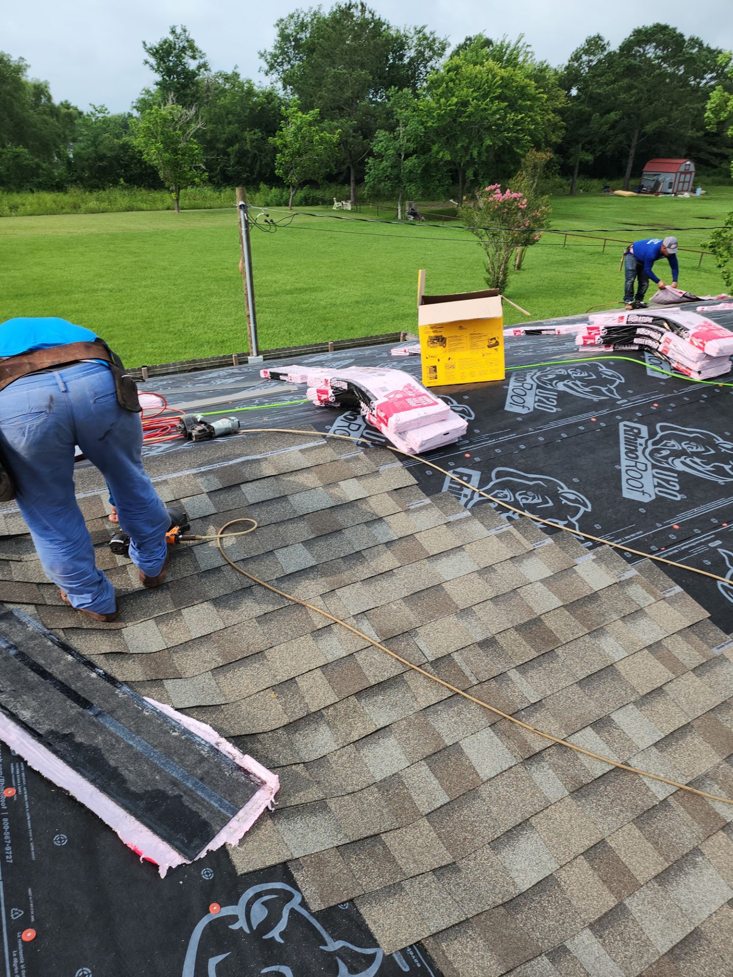 Residential Roofing Installation using Owen's Corning Duration (Lifetime) Shingles by Roof Repair Company