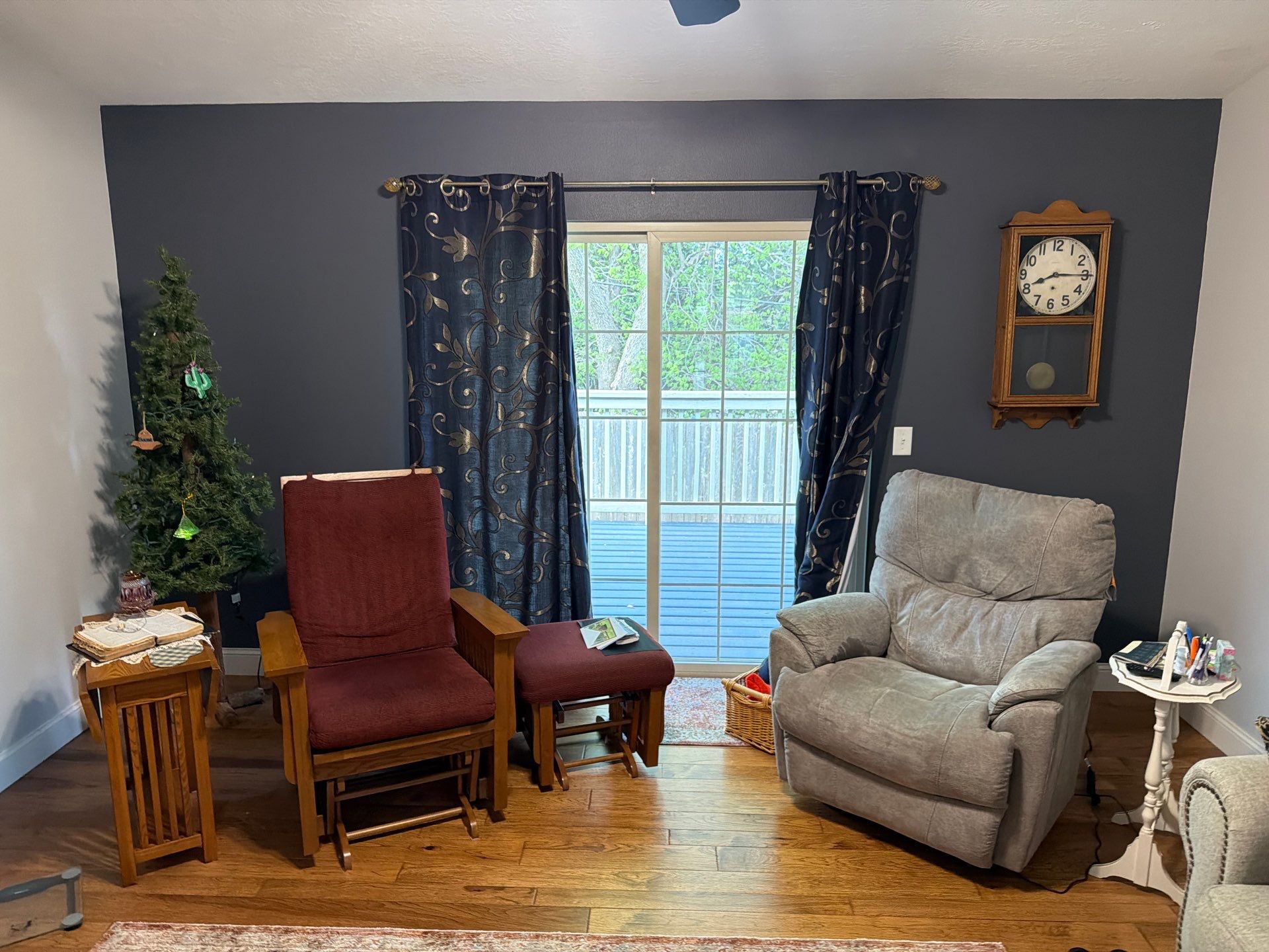 Interior Home Repainting with Repose Gray and Peppercorn Accent Walls by Select Painting, Coatings & Garage Cabinets