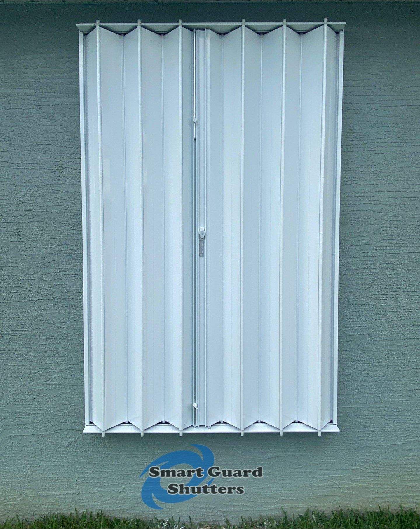 Hurricane Protection in White by Smart Guard Shutters