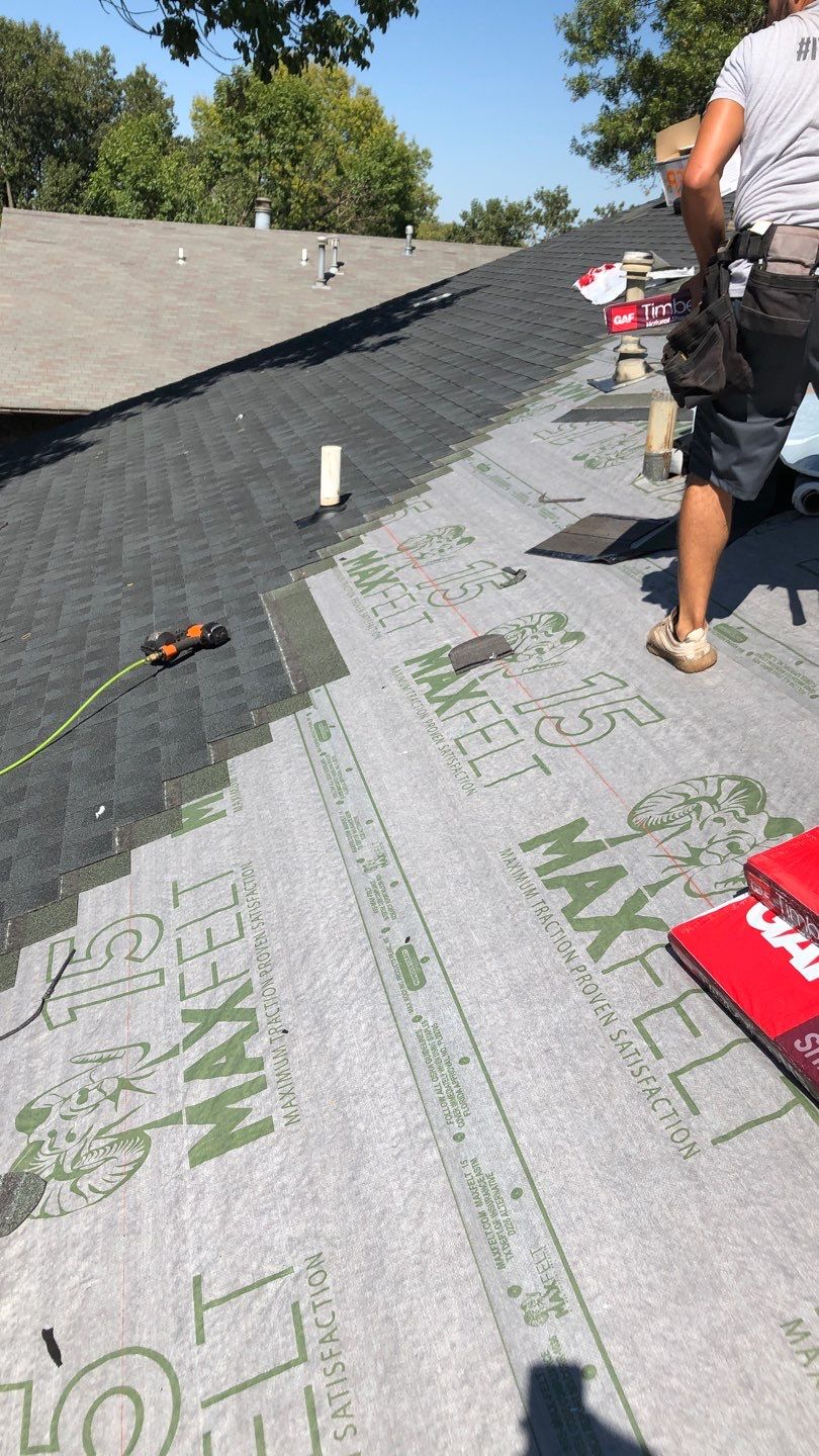 Residential Roofing Installation using GAF Natural Shadow  by A & H Roofing and Contracting