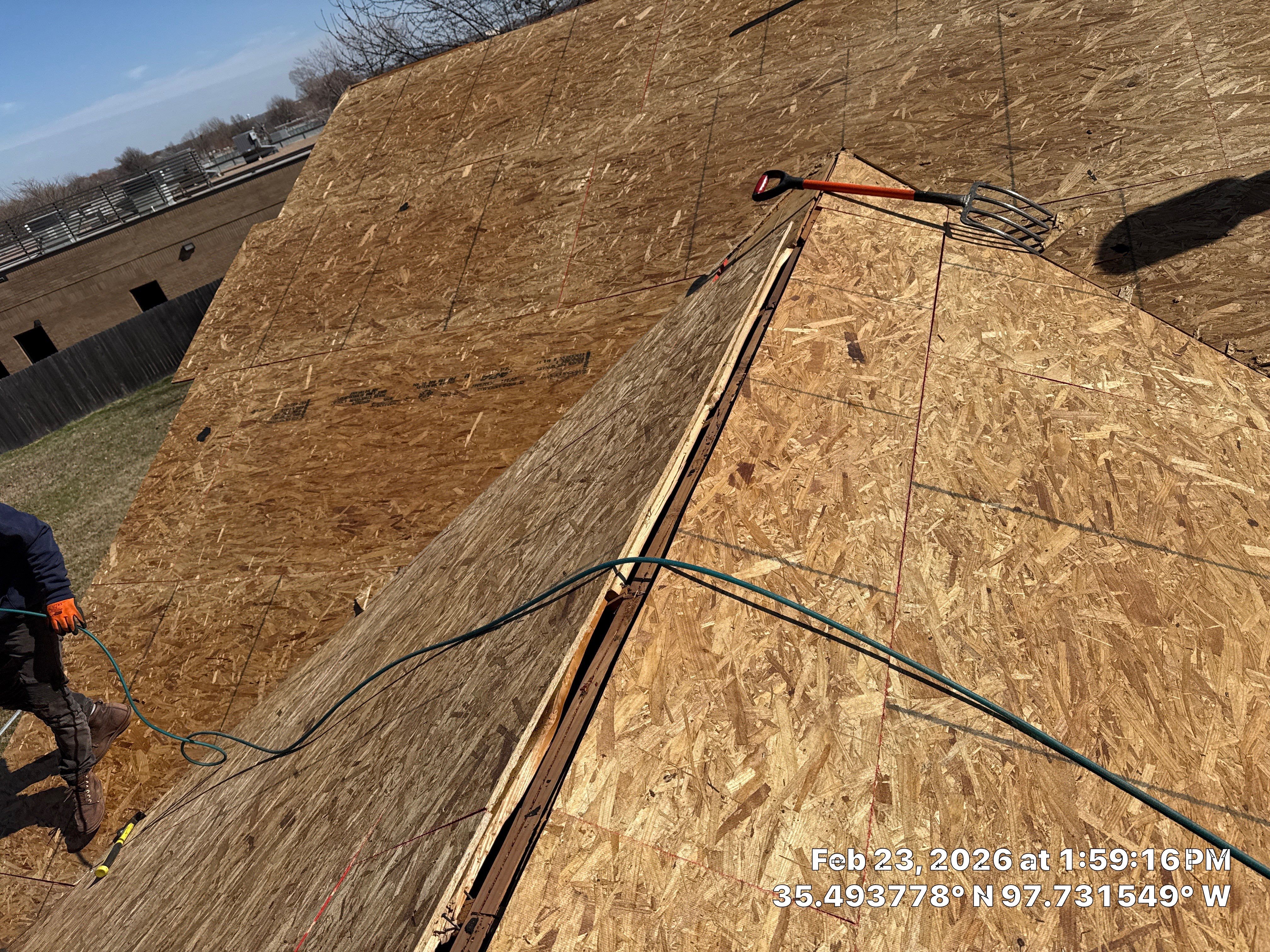 Project in Yukon, OK by OAK Roofing Restoration 