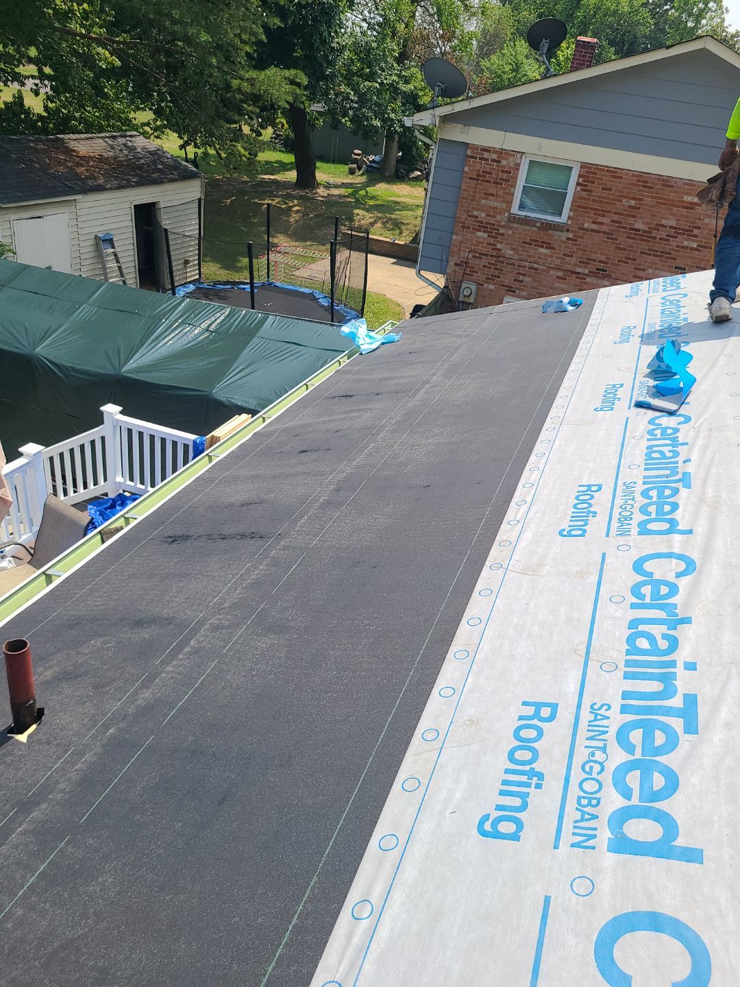 Woodbridge: Roof Replacement with CertainTeed Landmark Pro Designer Shingles in Max Def Colonial Slate by RM Banning, Inc.