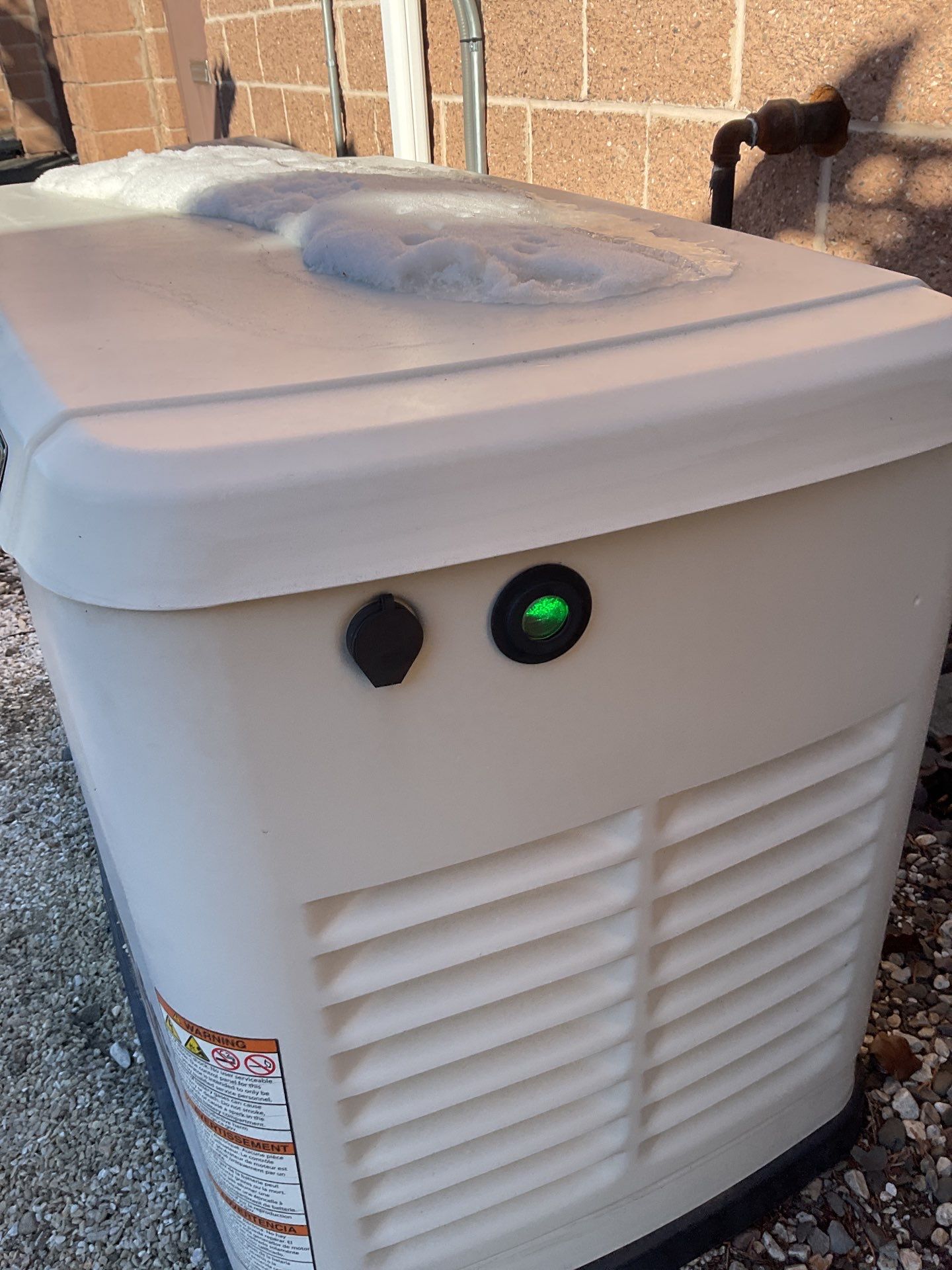 Generac Maintenance with Battery Replacement & Exterior Lighting by ZAM Electric