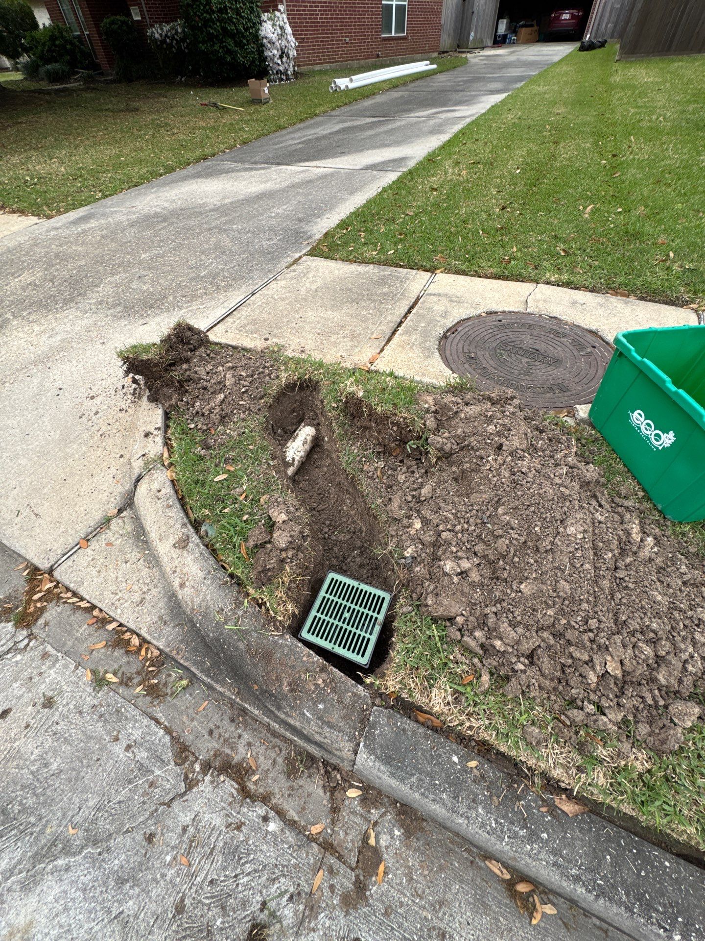 🌟 Steven’s Garage & Backyard Drainage Makeover by Texas Urban Elements
