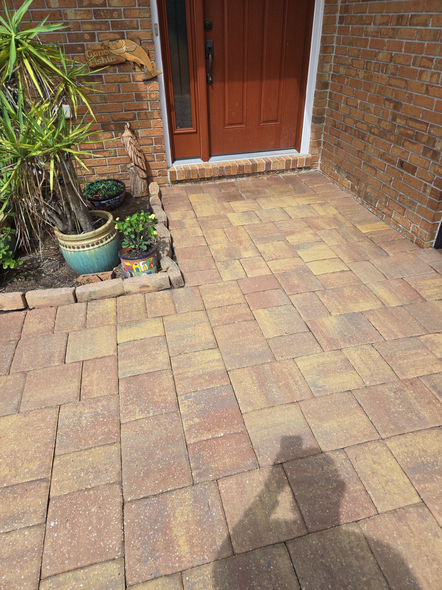 Paver Driveway and Patio using Concrete Sealant by DuraSeal