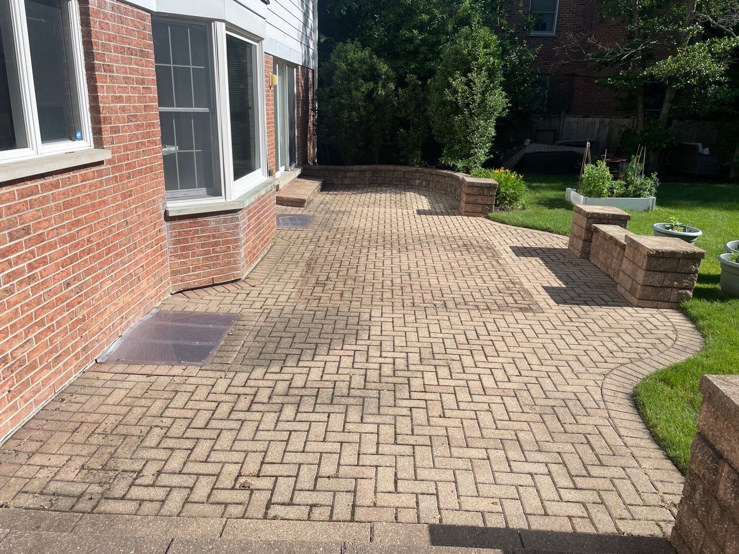 Brick paver clean, sand and seal.  using Surebond SB-1300 by Northern Power Washing LLC.