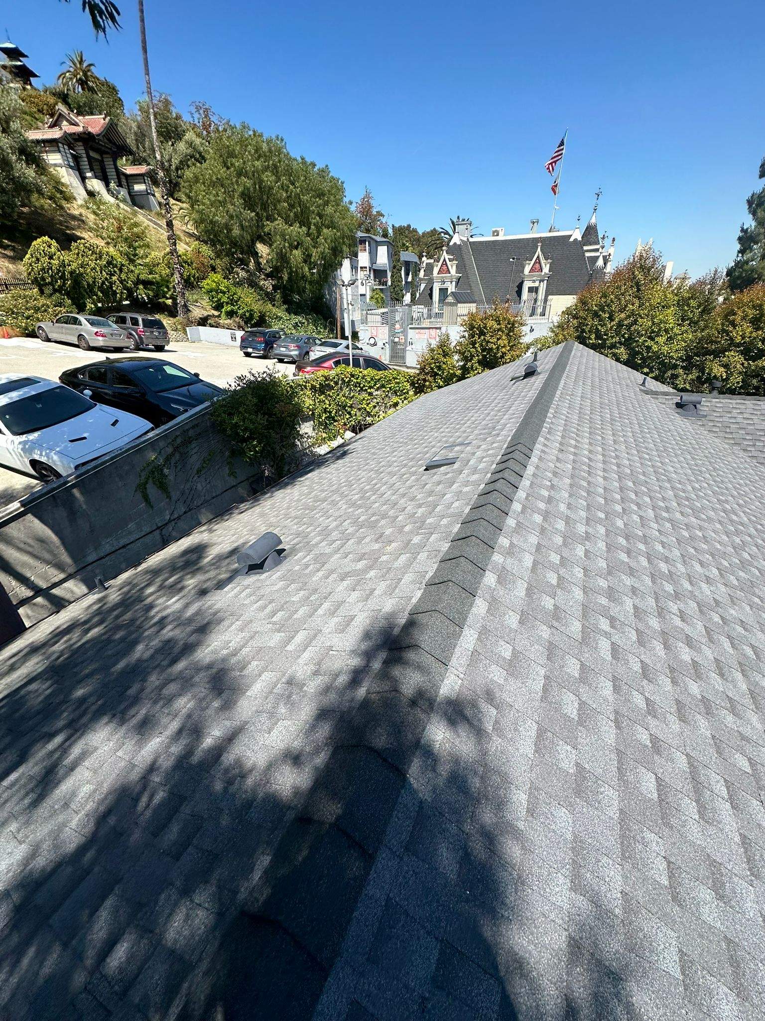 Roof Replacement at the Magic Castle Hotel- Los Angeles, CA 90028 by Epic Roof Replacement