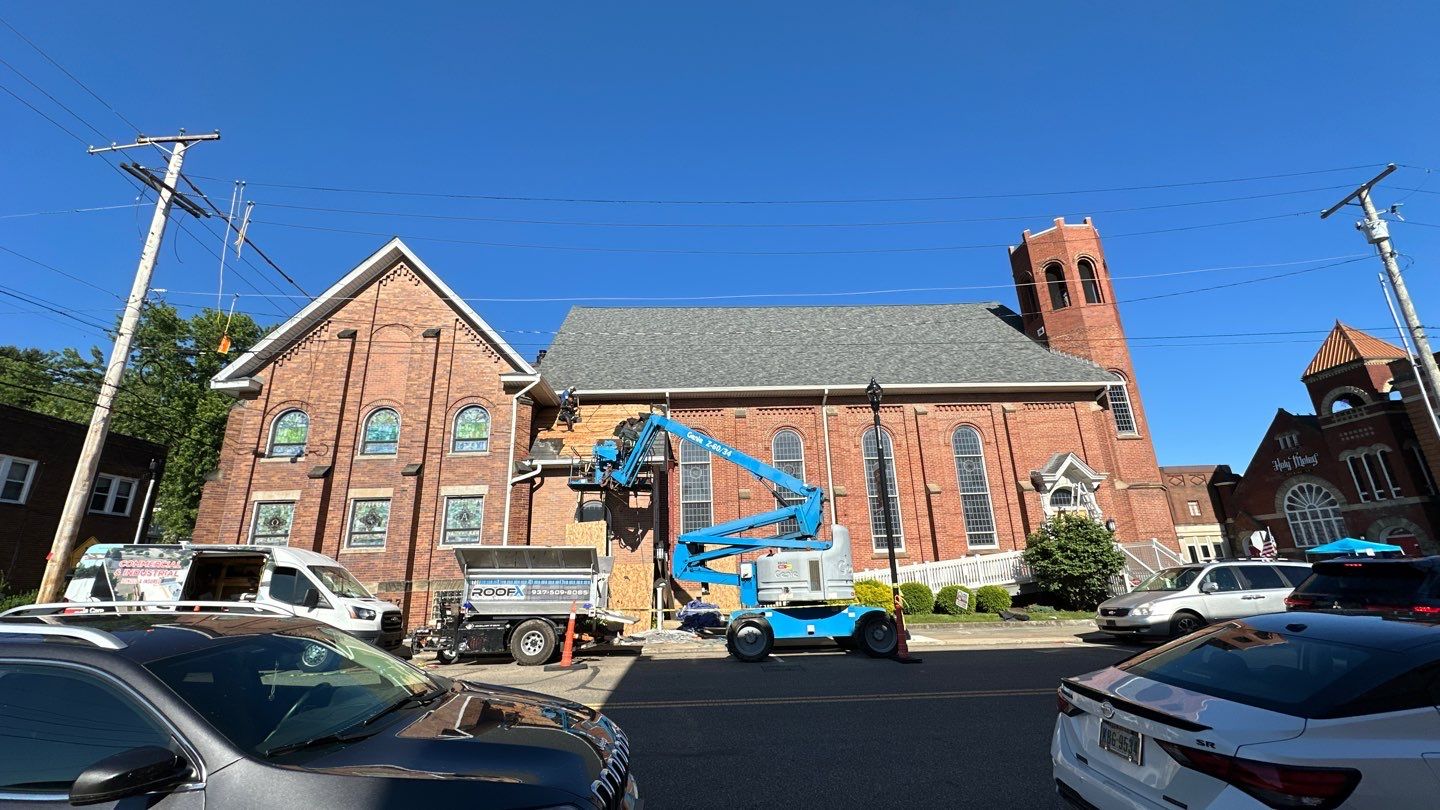 Commercial Roofing Installation using Duration Series Shingles - Estate Gray by RoofX 